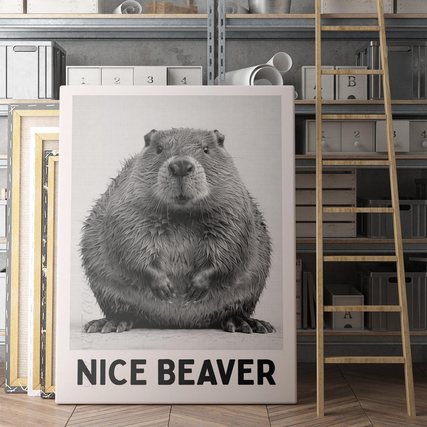 Nice Beaver - Bathroom Sign