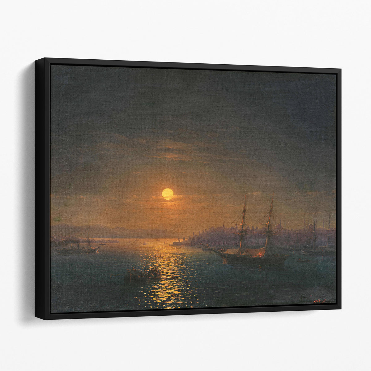 Istanbul; The Golden Horn in the Moonlight (1868) - Ivan Aivazovsky