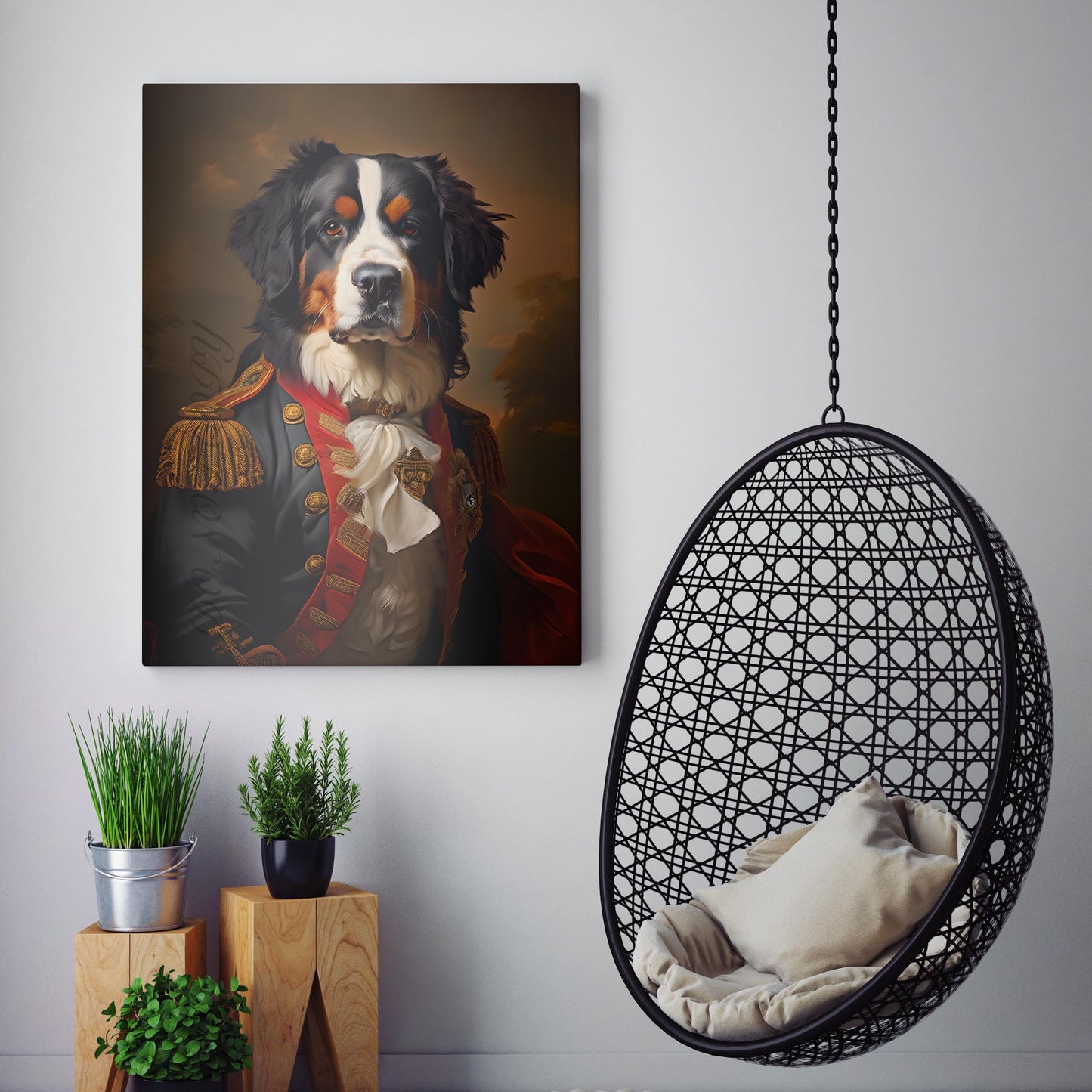 Bernese Mountain Dog Aristocrat Portrait