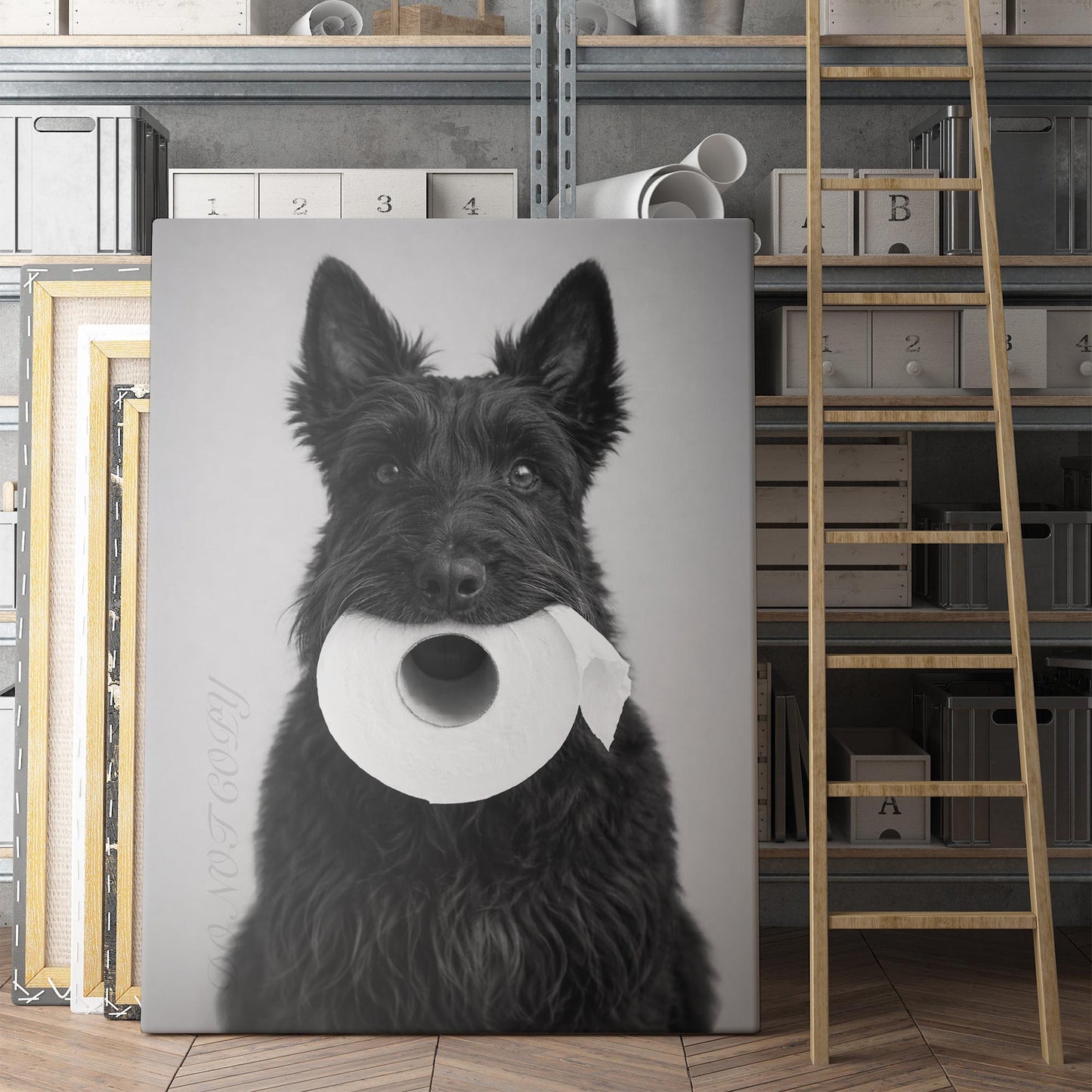 Scottish Terrier Dog Toilet Paper