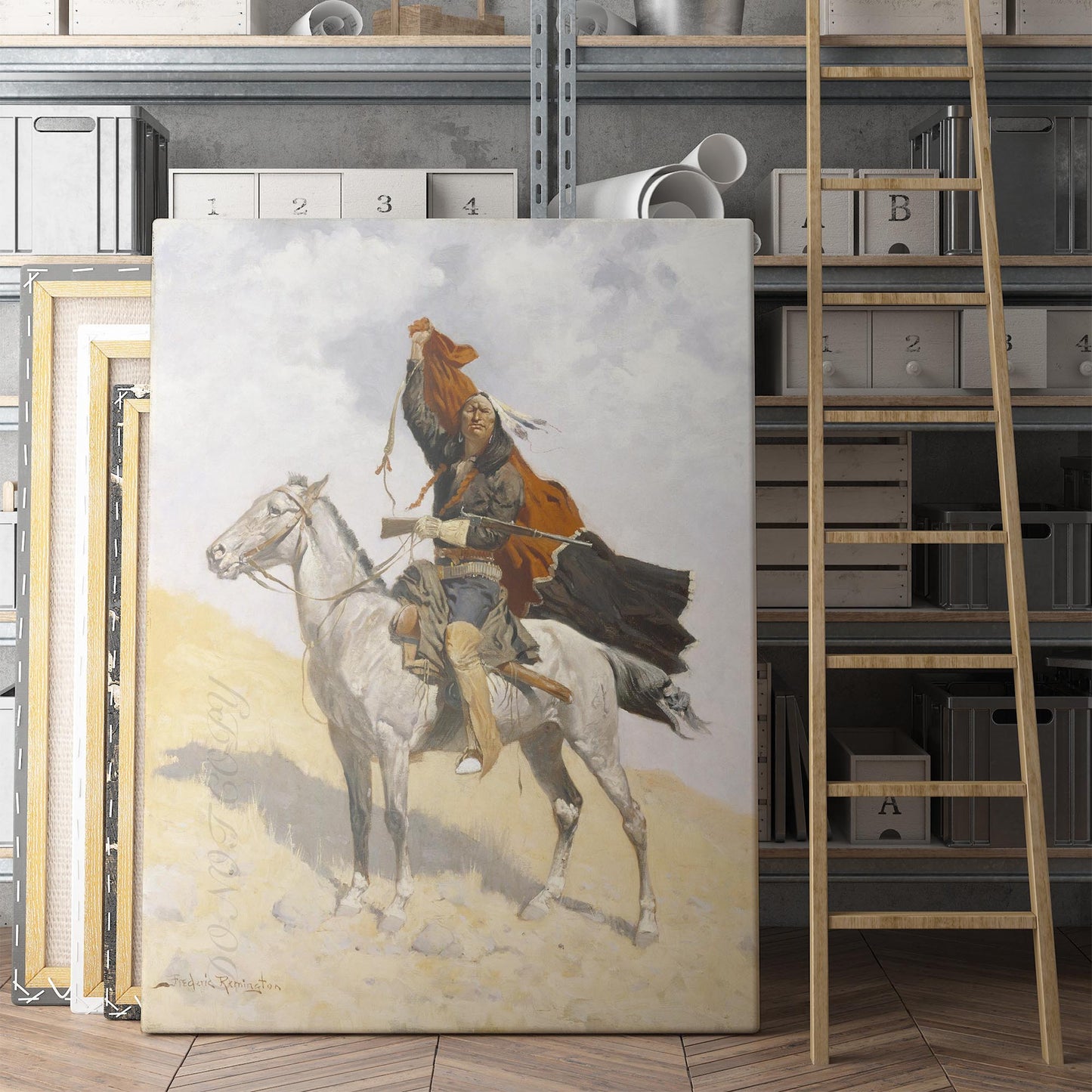 The Blanket Signal by Frederic Remington