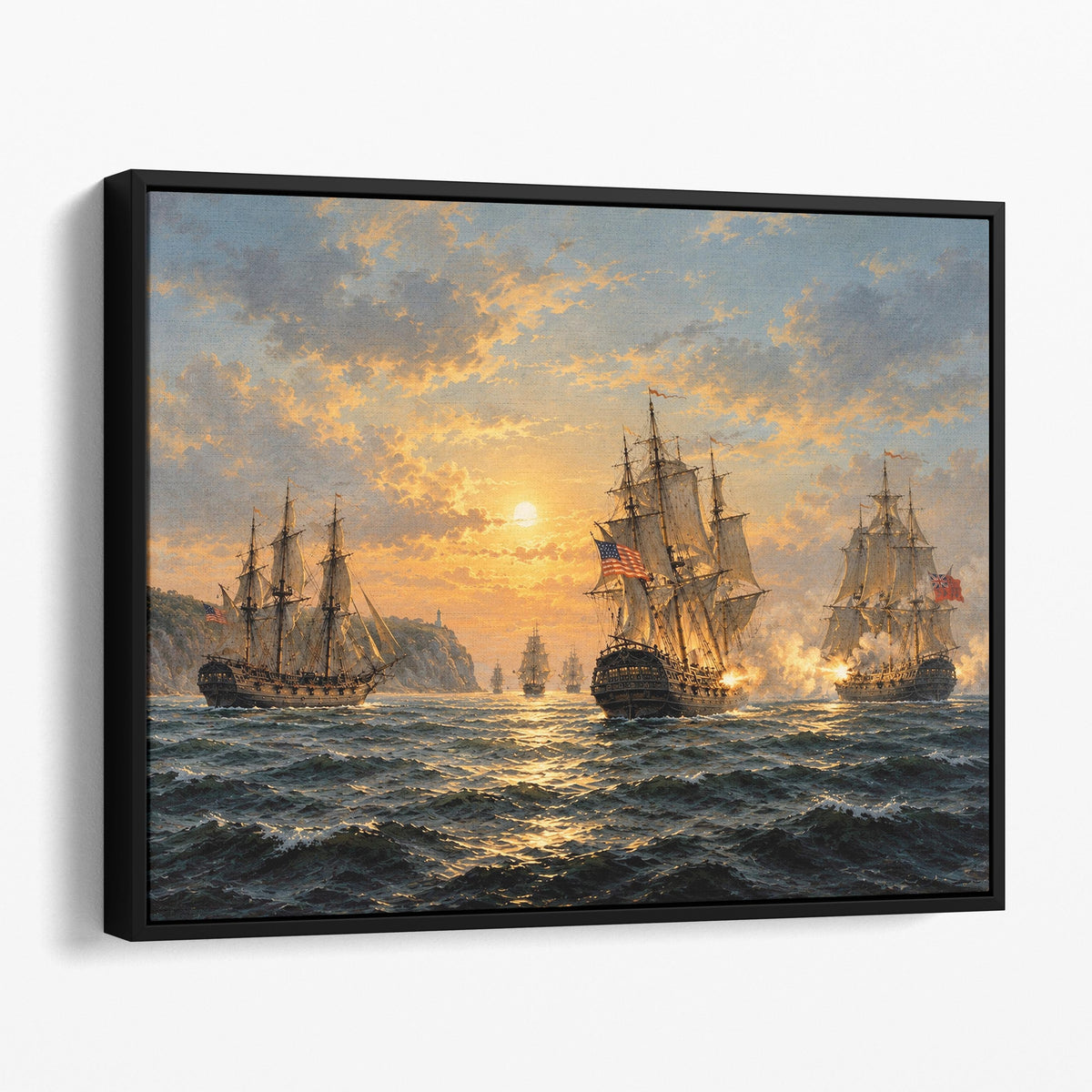 Engagement Between the Bonhomme Richard and the Serapis off Flamborough Head, 1779