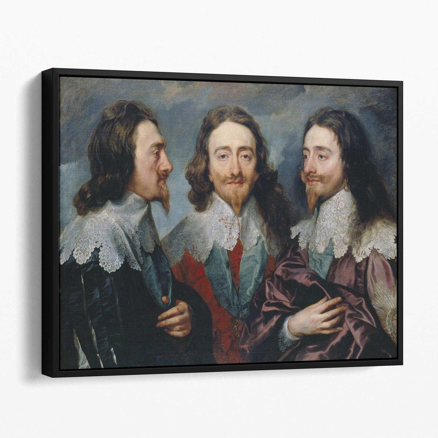 Charles I in Three Positions by Anthony van Dyck