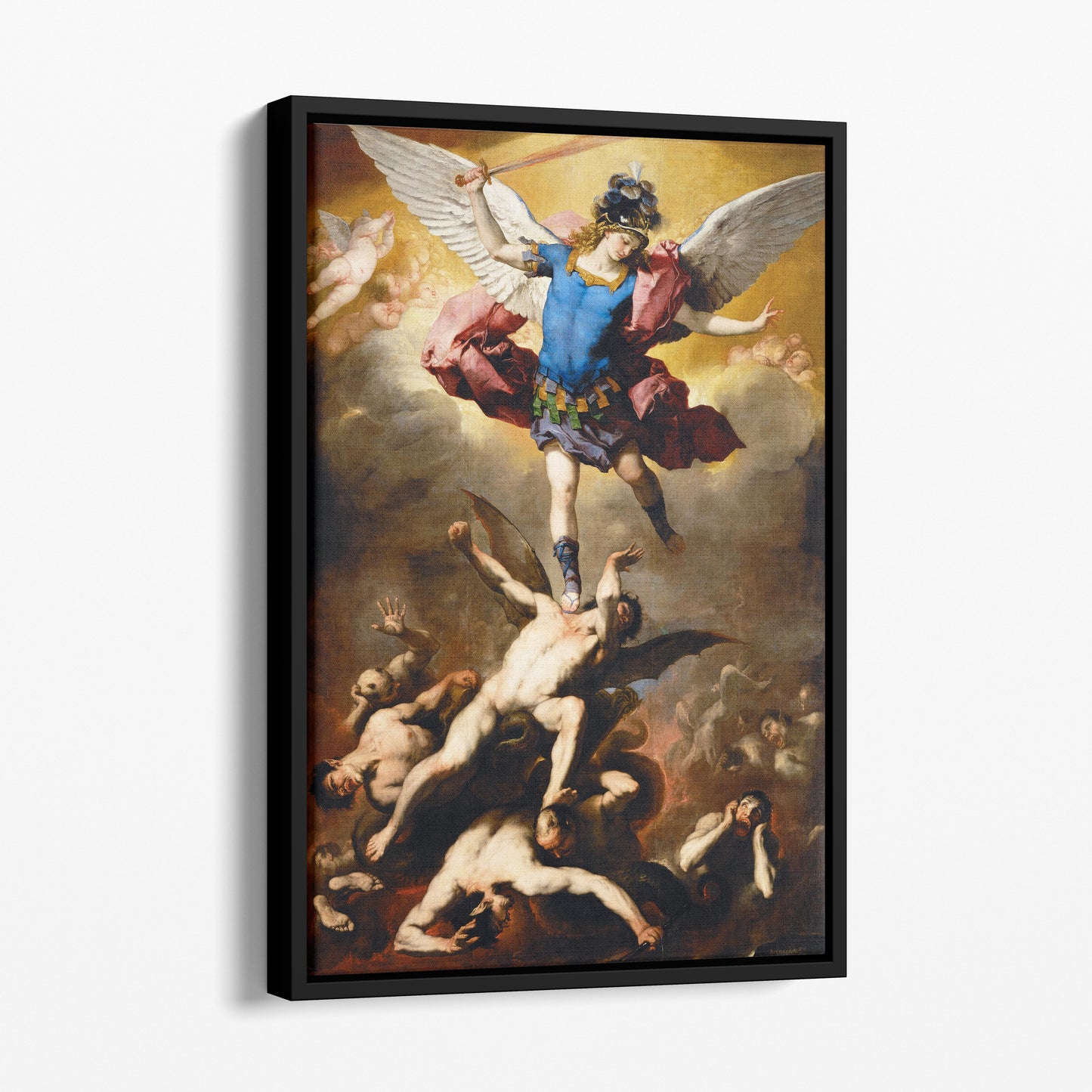 The Fall of The Rebel Angels by Luca Giordano