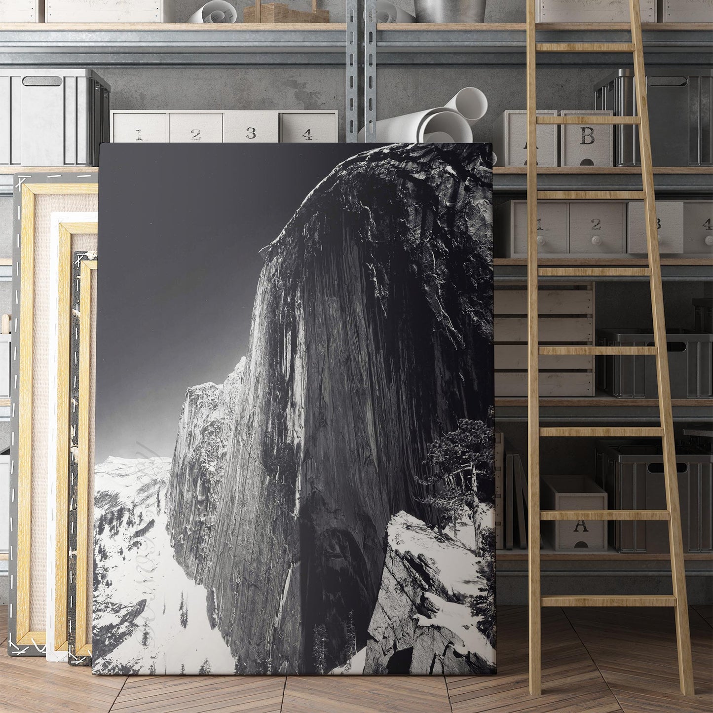 Monolith, The Face of Half Dome, Yosemite by Ansel Adams