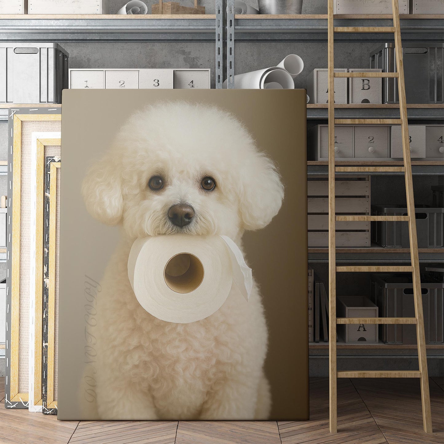 Bichon Frisé Dog Toilet Paper