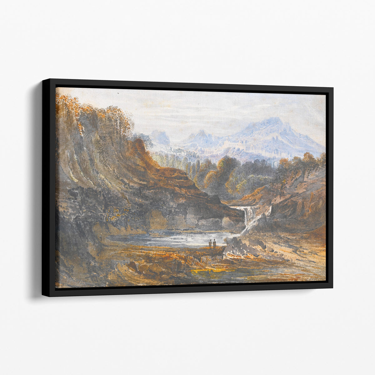Figures In A Classical Landscape - John Martin