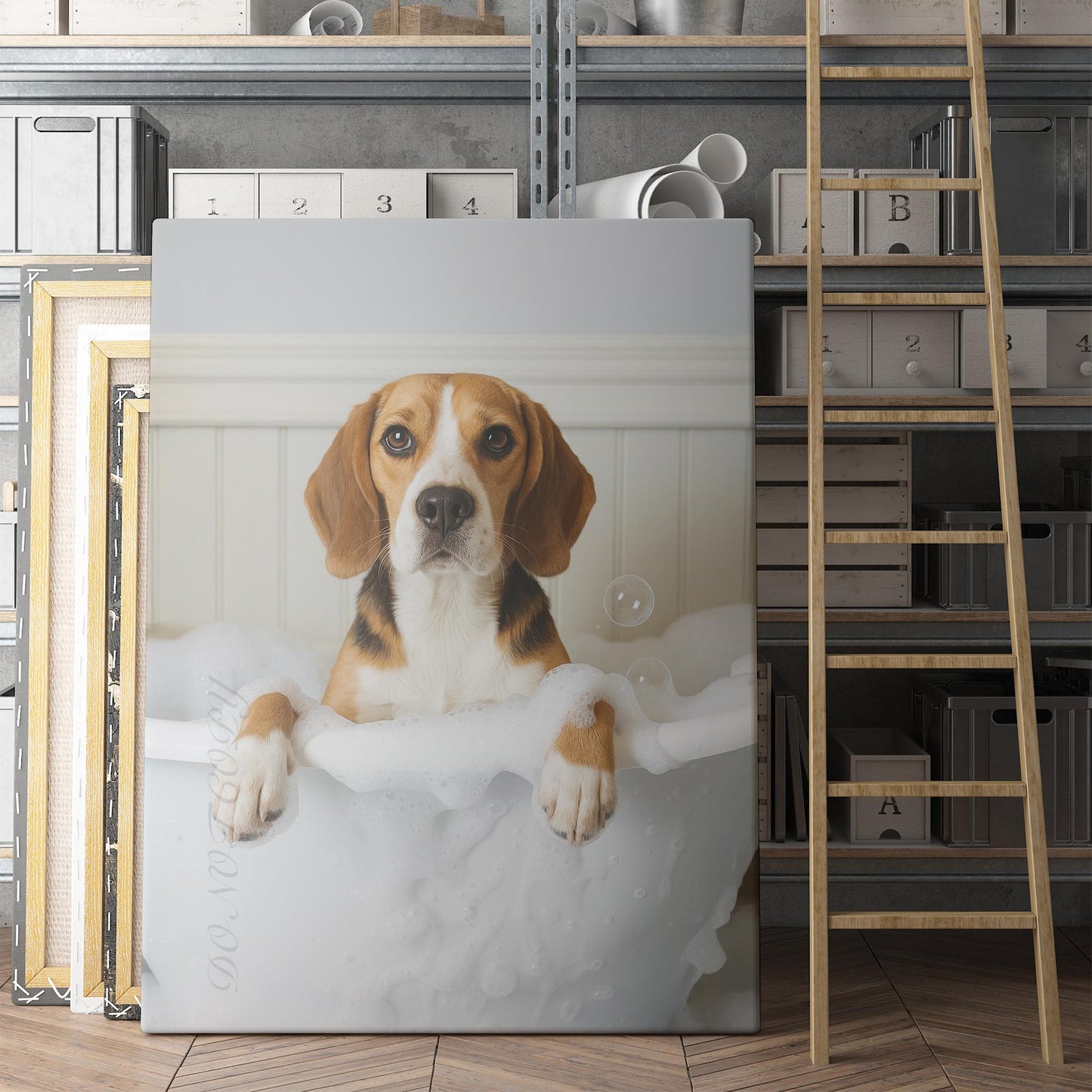 Beagle Dog Bubble Bath