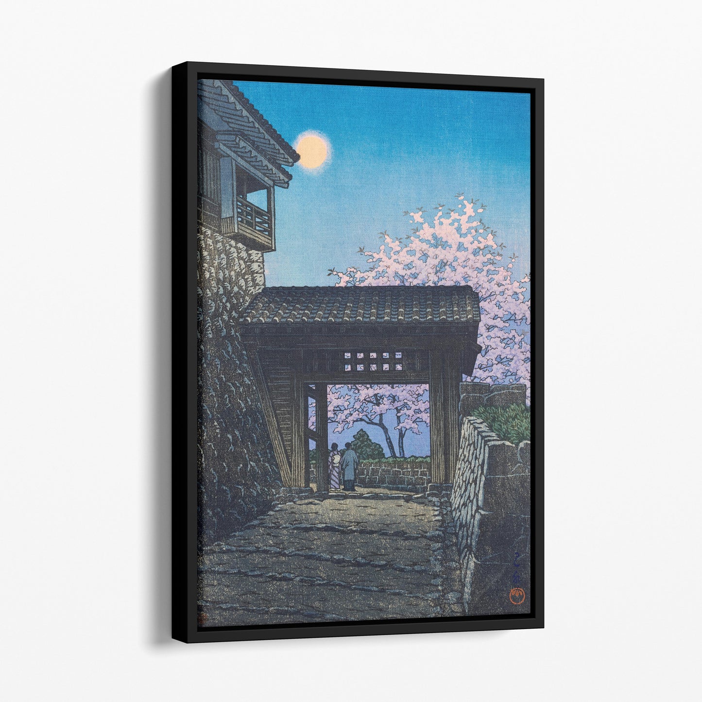Full Moon Over Matsuyama Castle (1953) - Kawase Hasui
