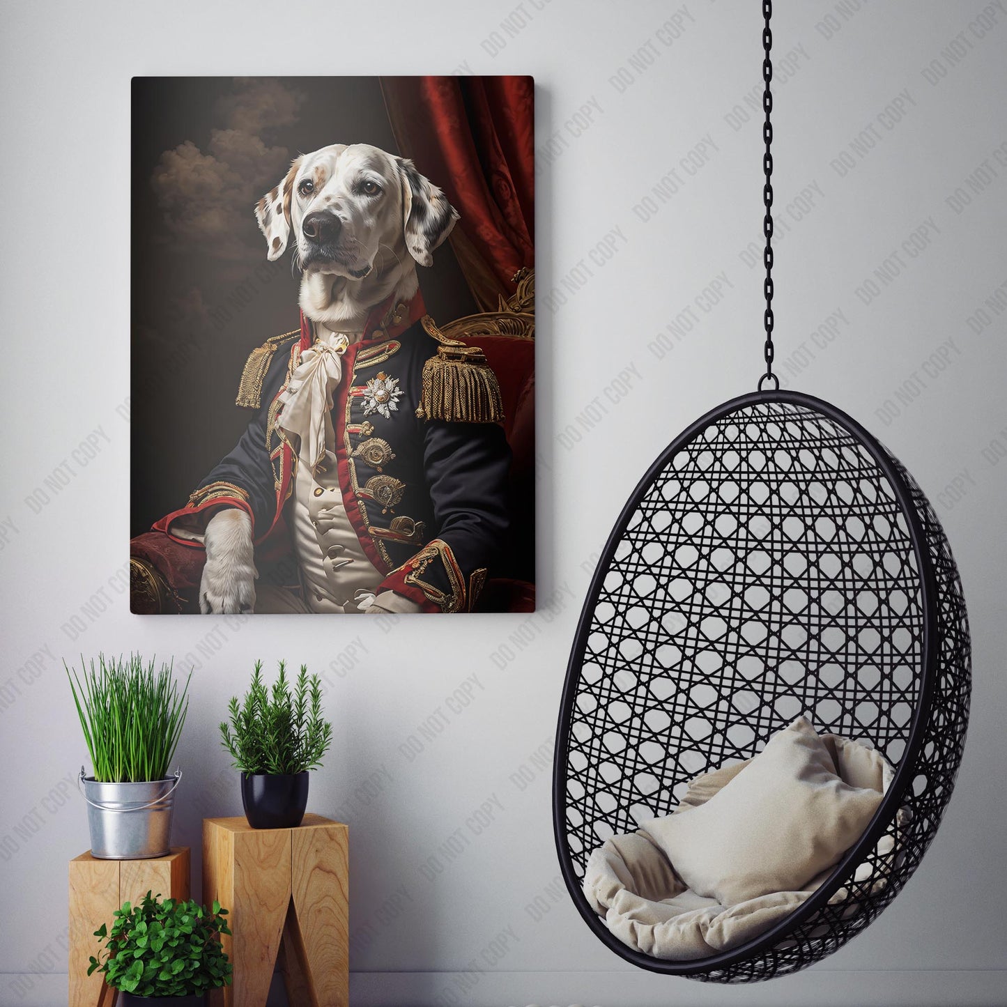 Dalmatian Dog Aristocrat Portrait