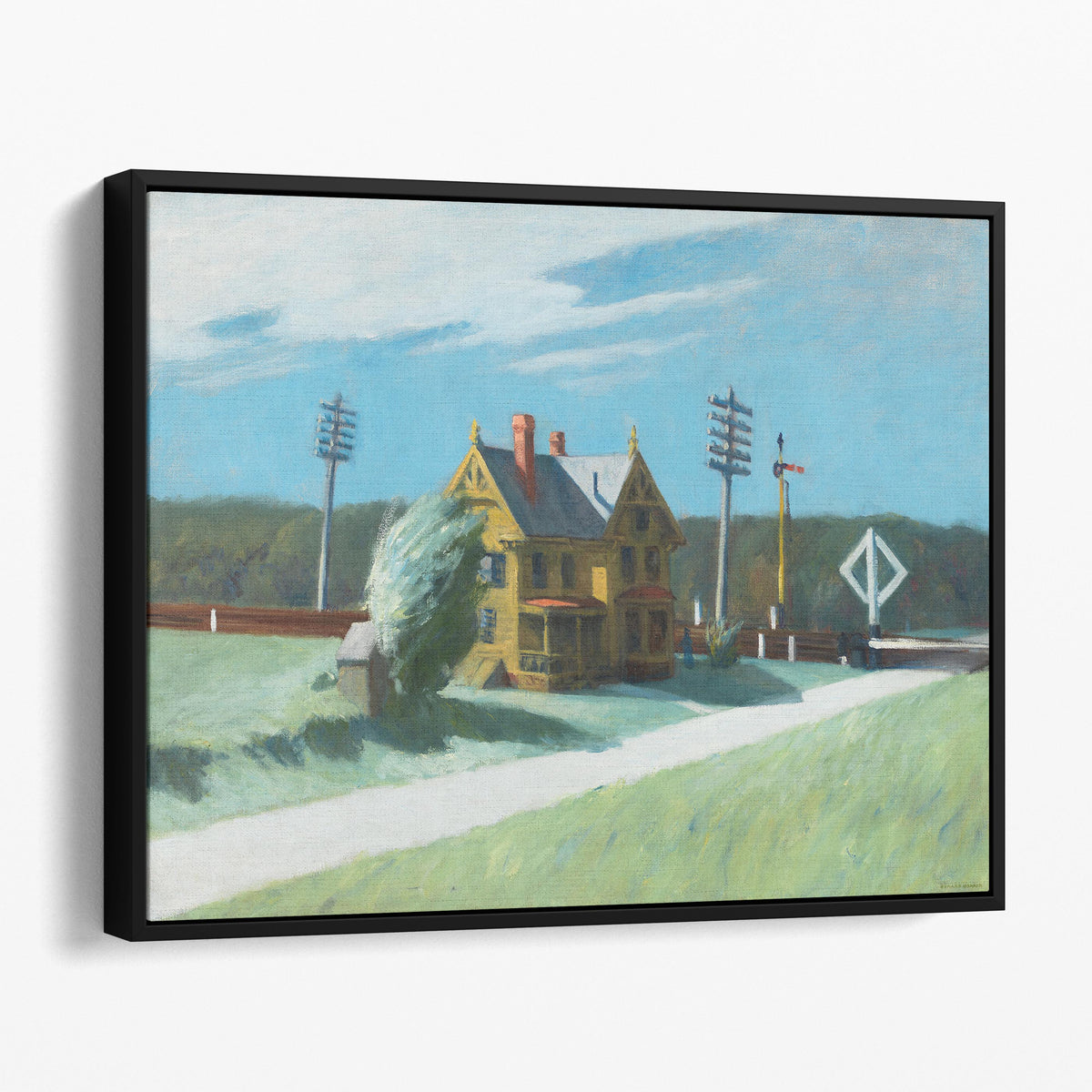 Railroad Crossing, by Edward Hopper