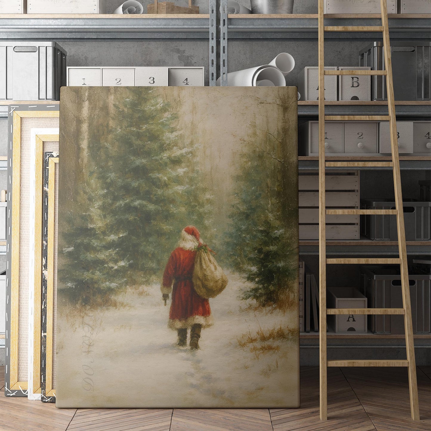 Santa Claus With Gifts