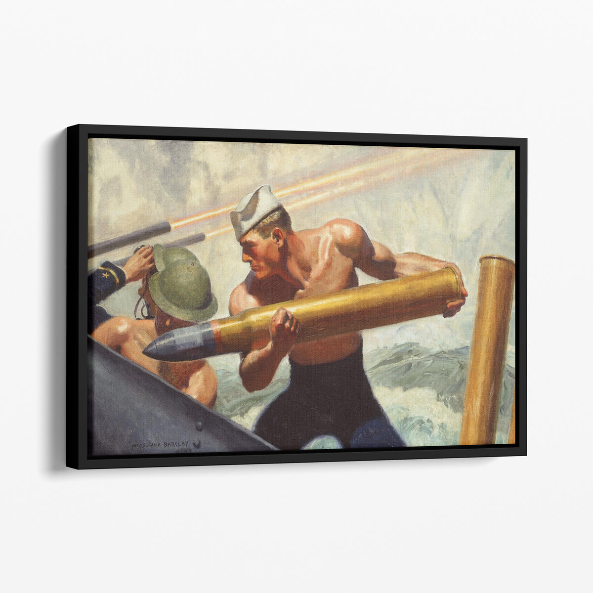 Sailor Loading Fixed Ammunition - McClelland Barclay