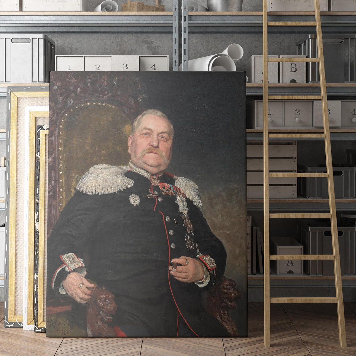 Portrait of the Military Engineer Andrey Delvig (1882) by Ilya Repin