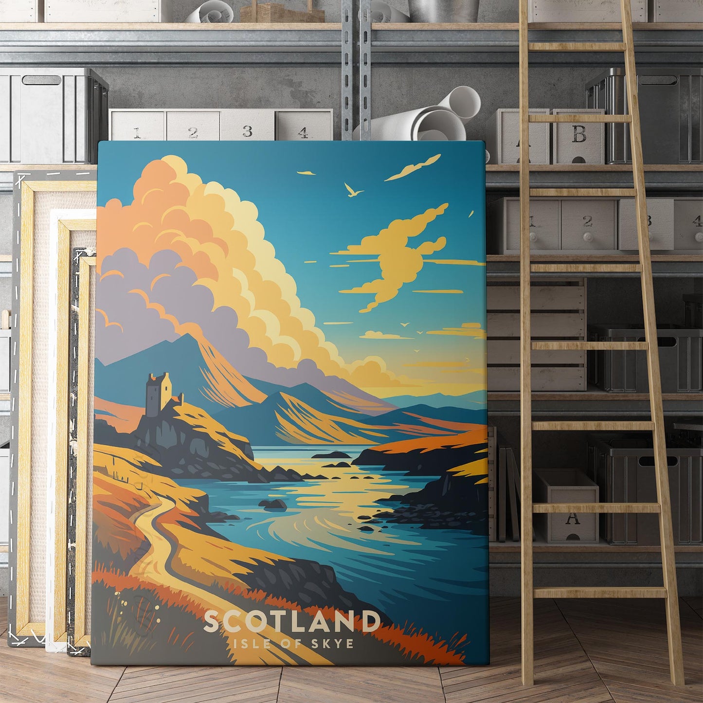 Scotland Vintage Travel Poster