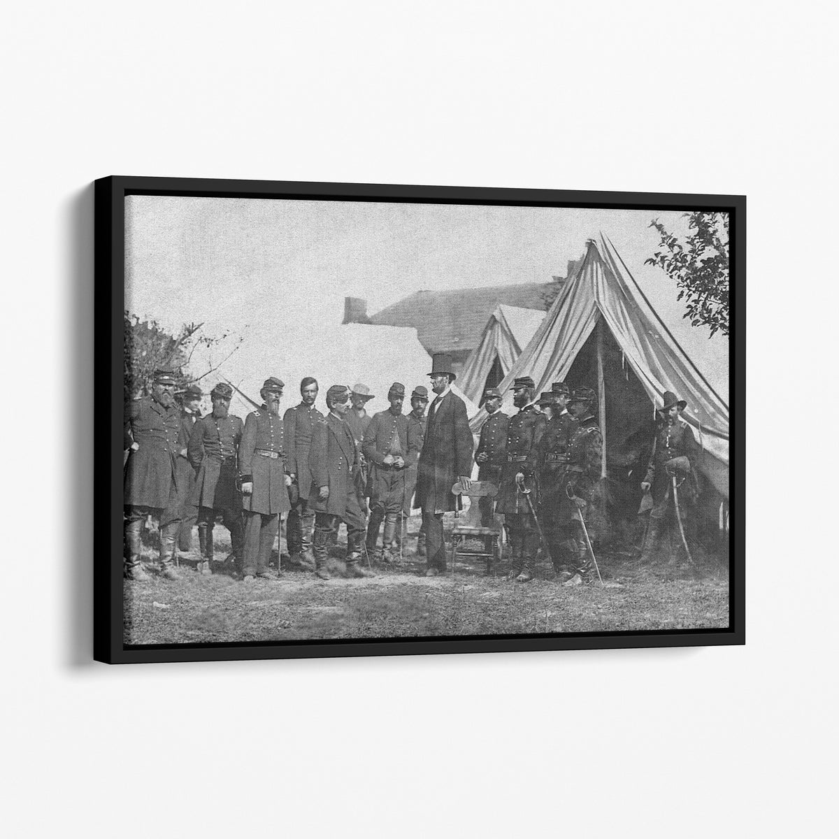 President Lincoln meets with the Union Army - Civil War, 1862