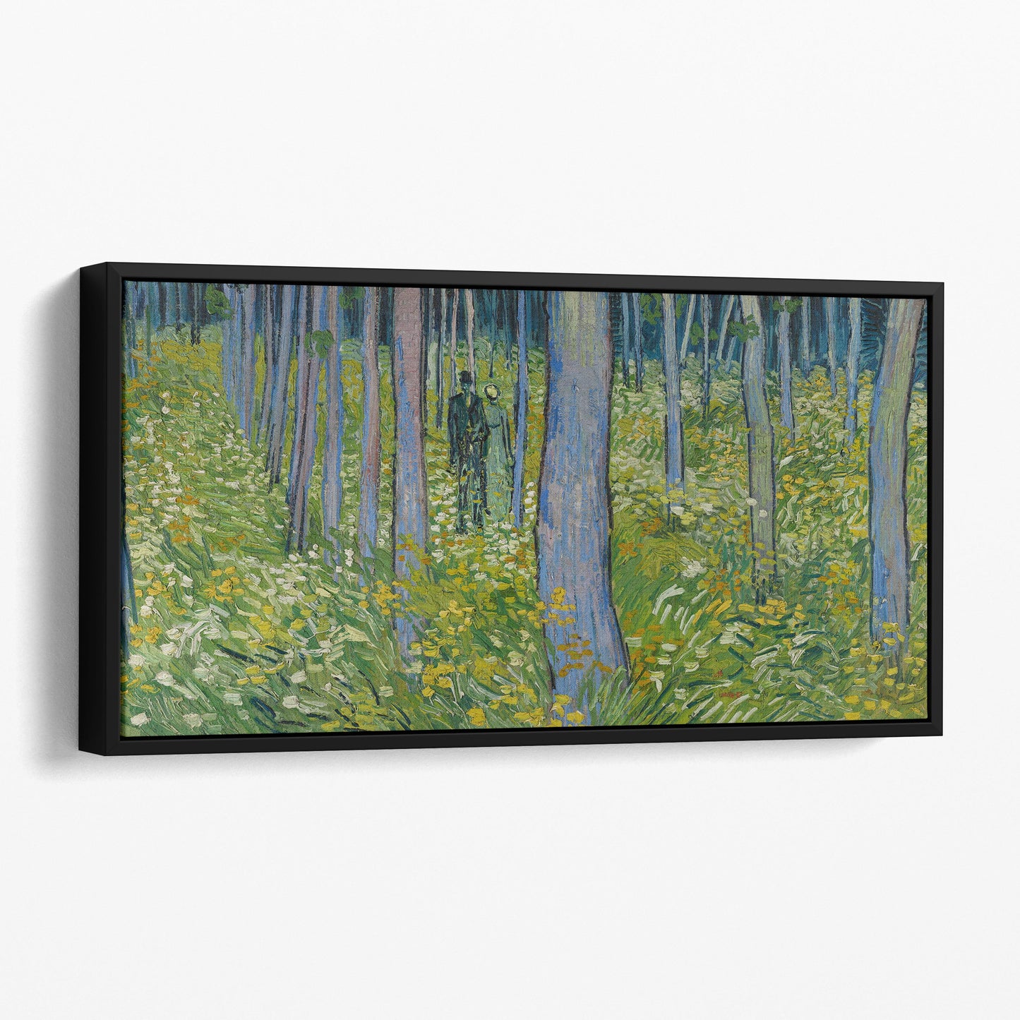 Undergrowth with Two Figures by Vincent van Gogh (1890)