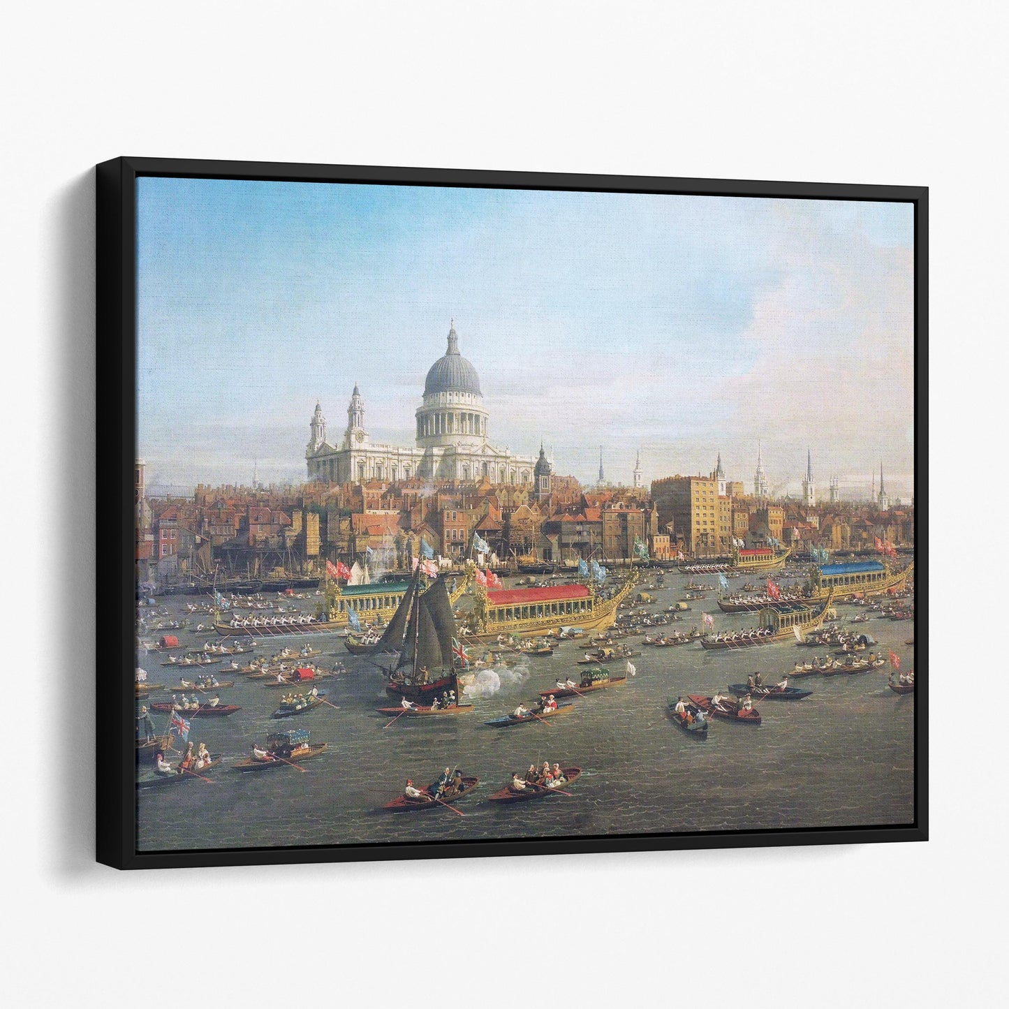 The River Thames with St. Paul's Cathedral on Lord Mayor's Day