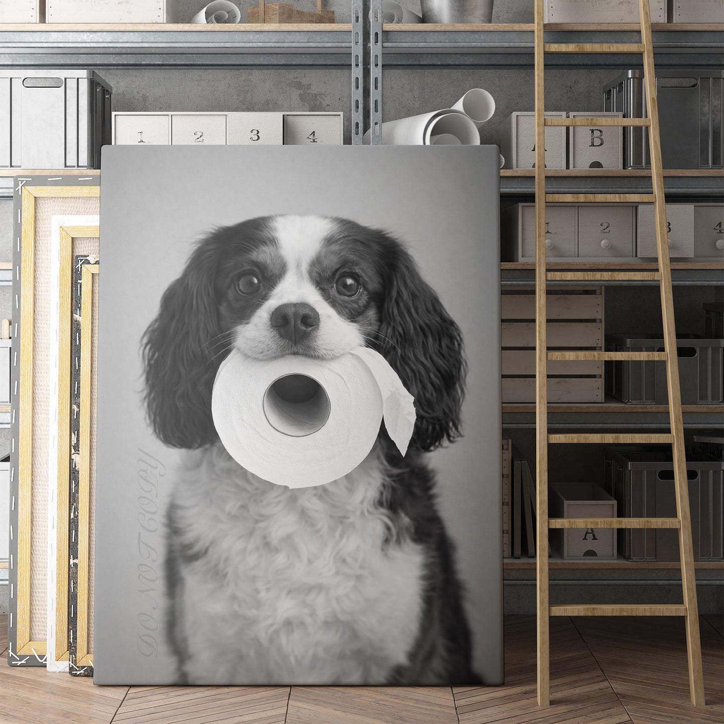 Cavalier King Charles Spaniel Dog Toilet Paper