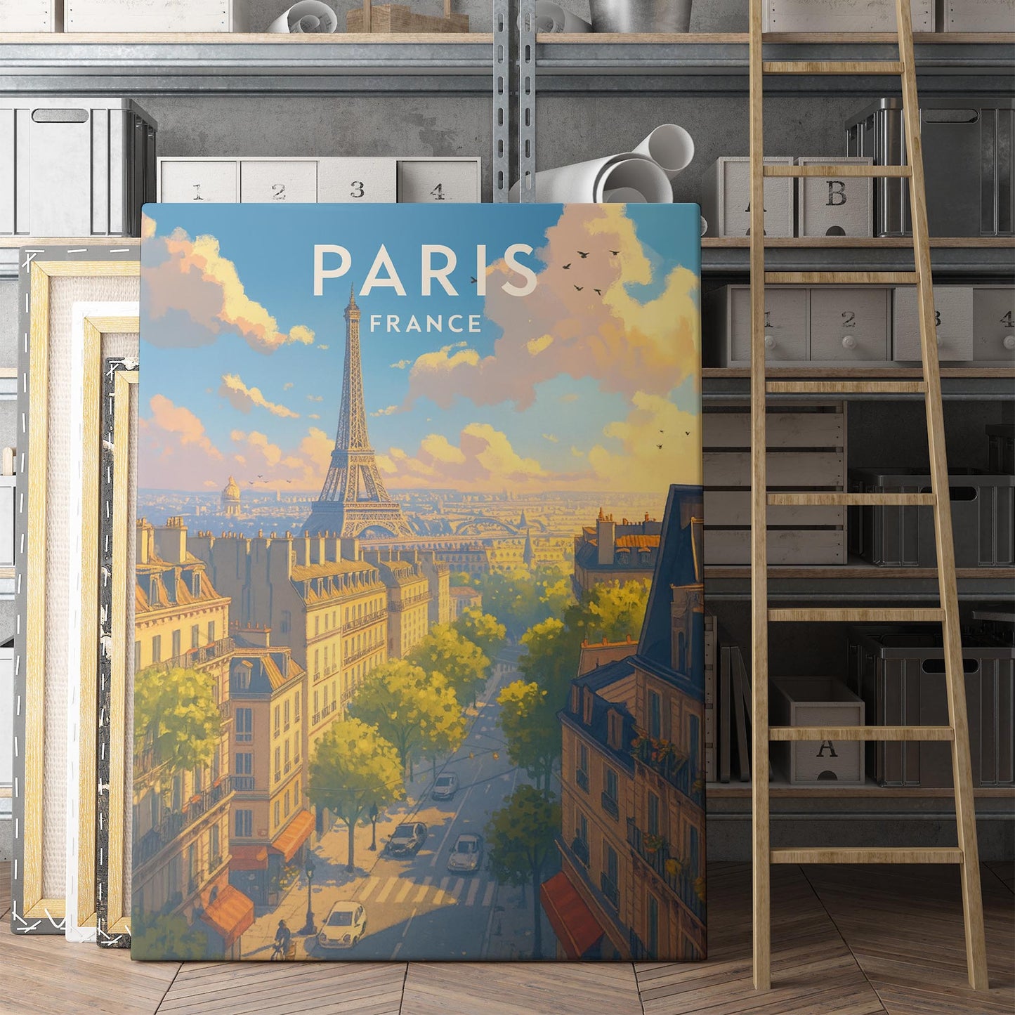 Paris France Travel Poster