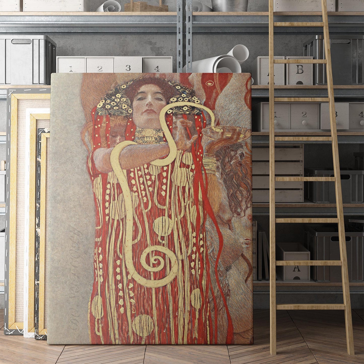 Hygieia Medicine Detail by Gustav Klimt