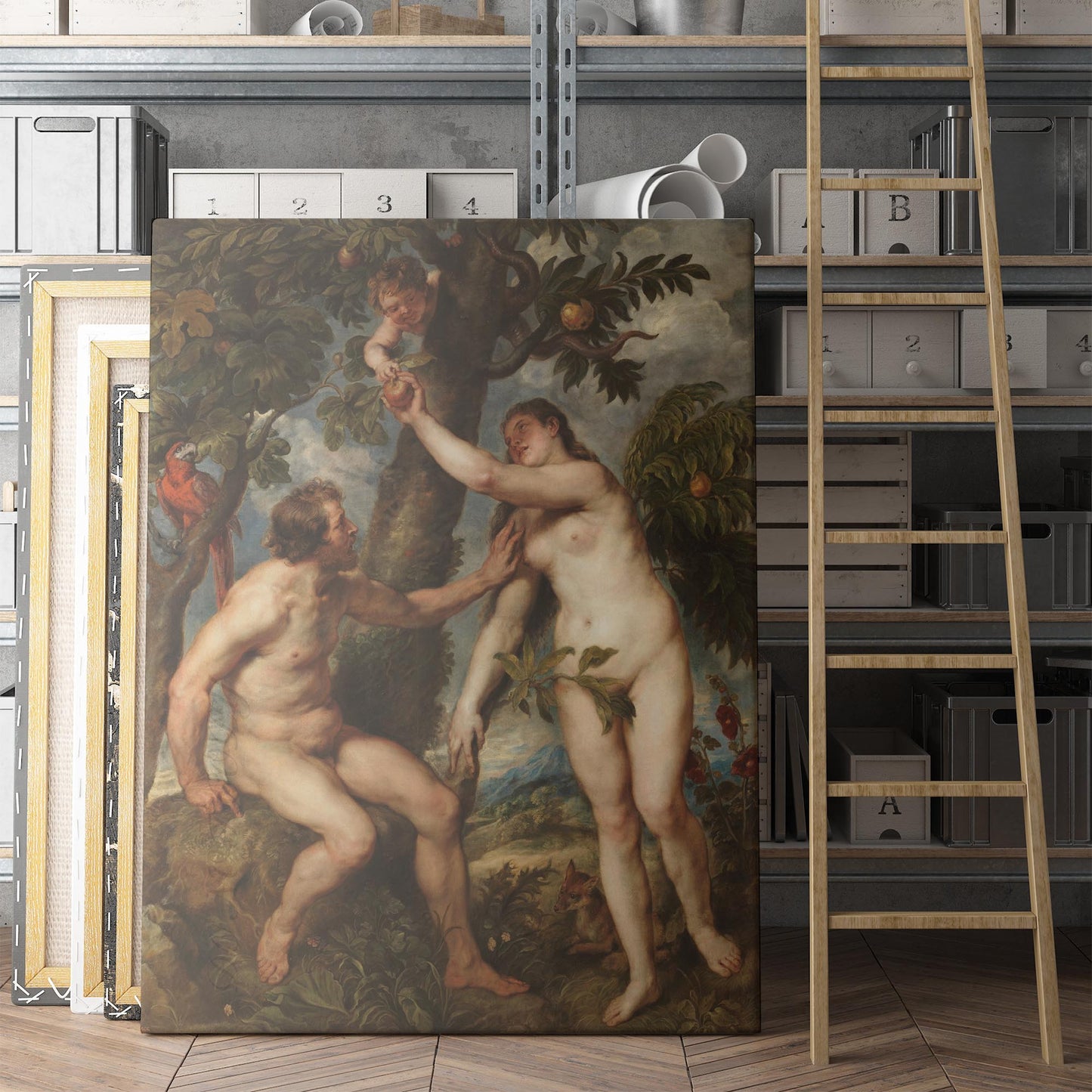 Adam and Eve, after Titian - Peter Paul Rubens