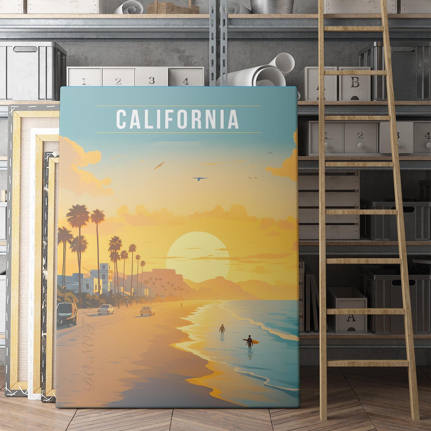 California Vintage Travel Poster