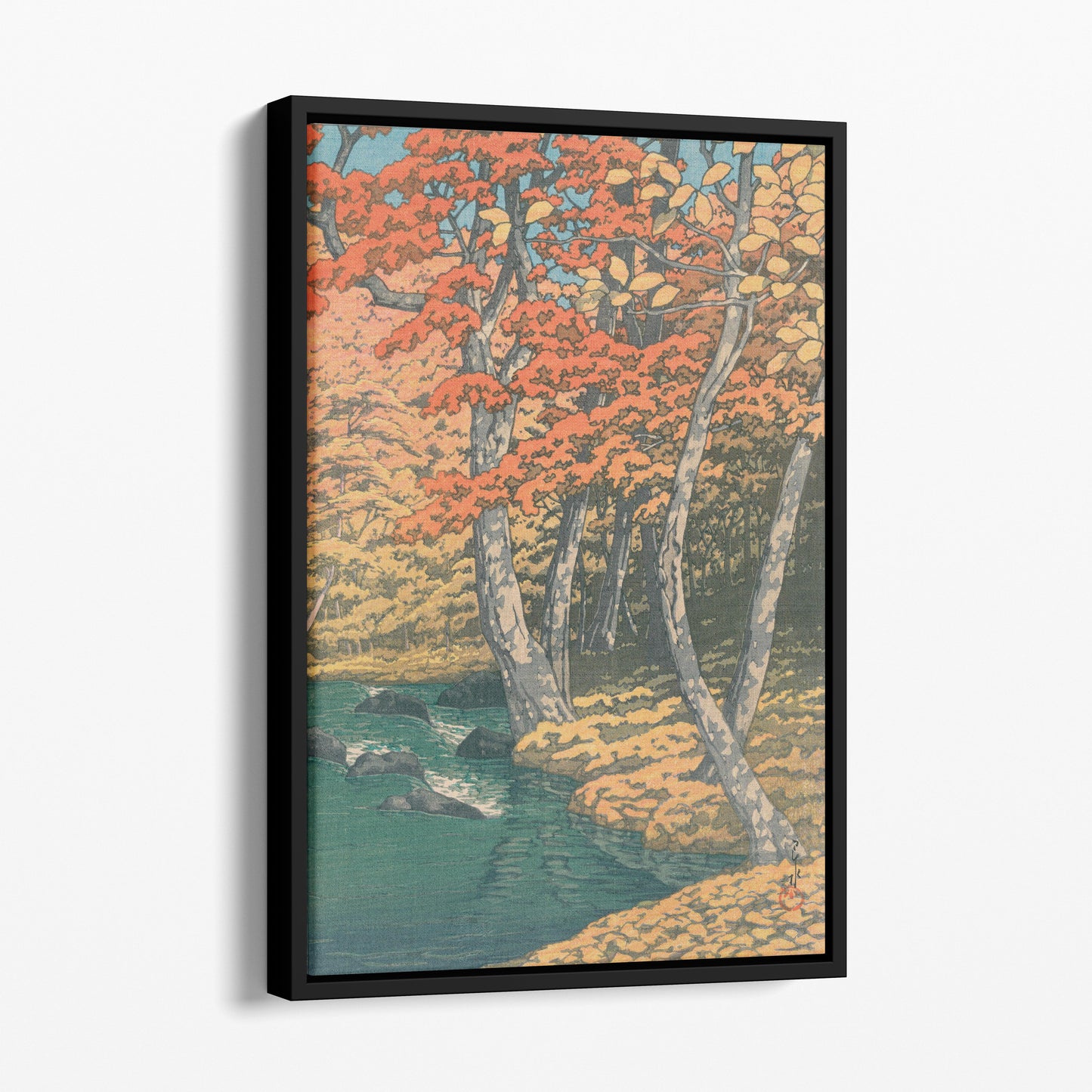 Autumn at Oirase - Kawase Hasui