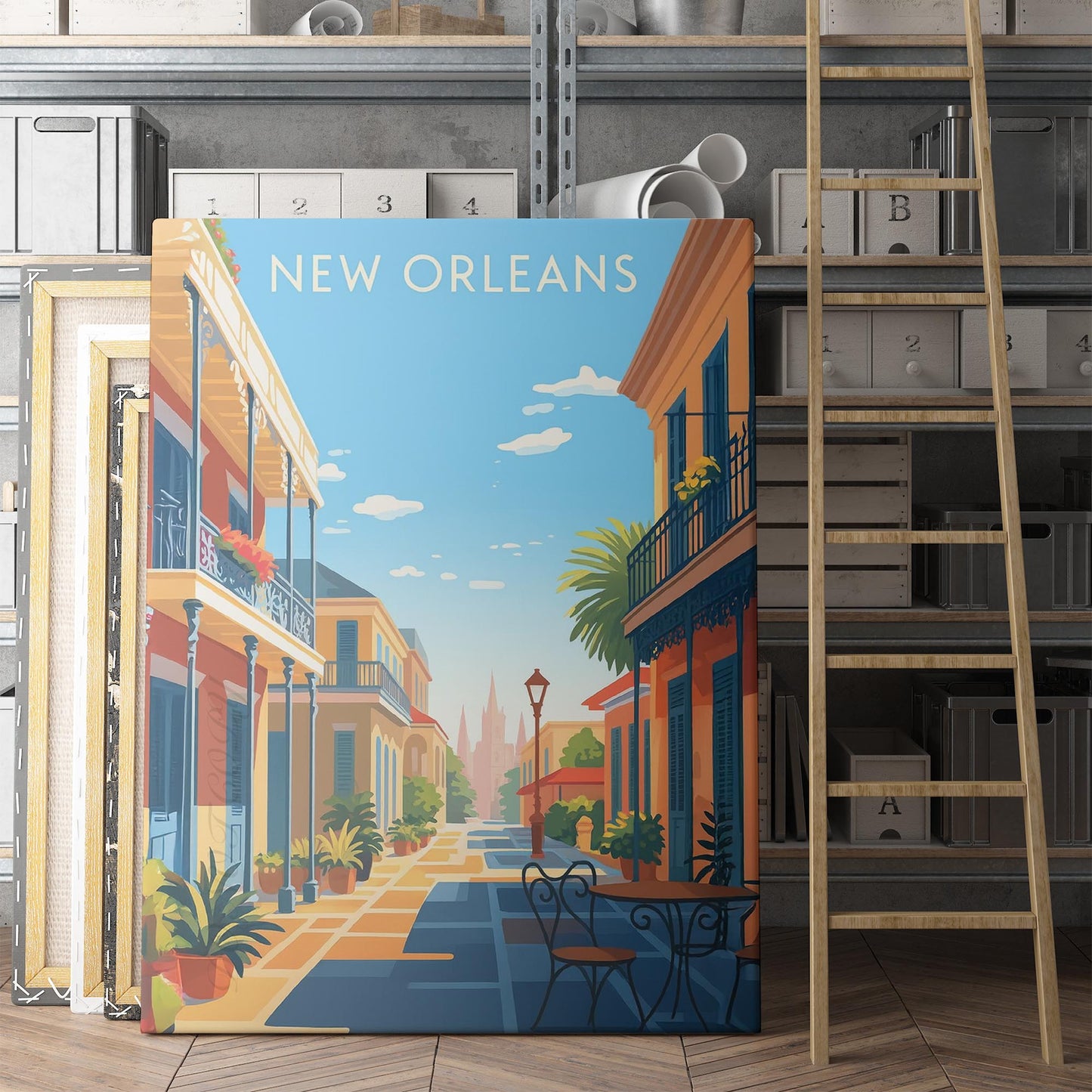 New Orleans Vintage Travel Poster
