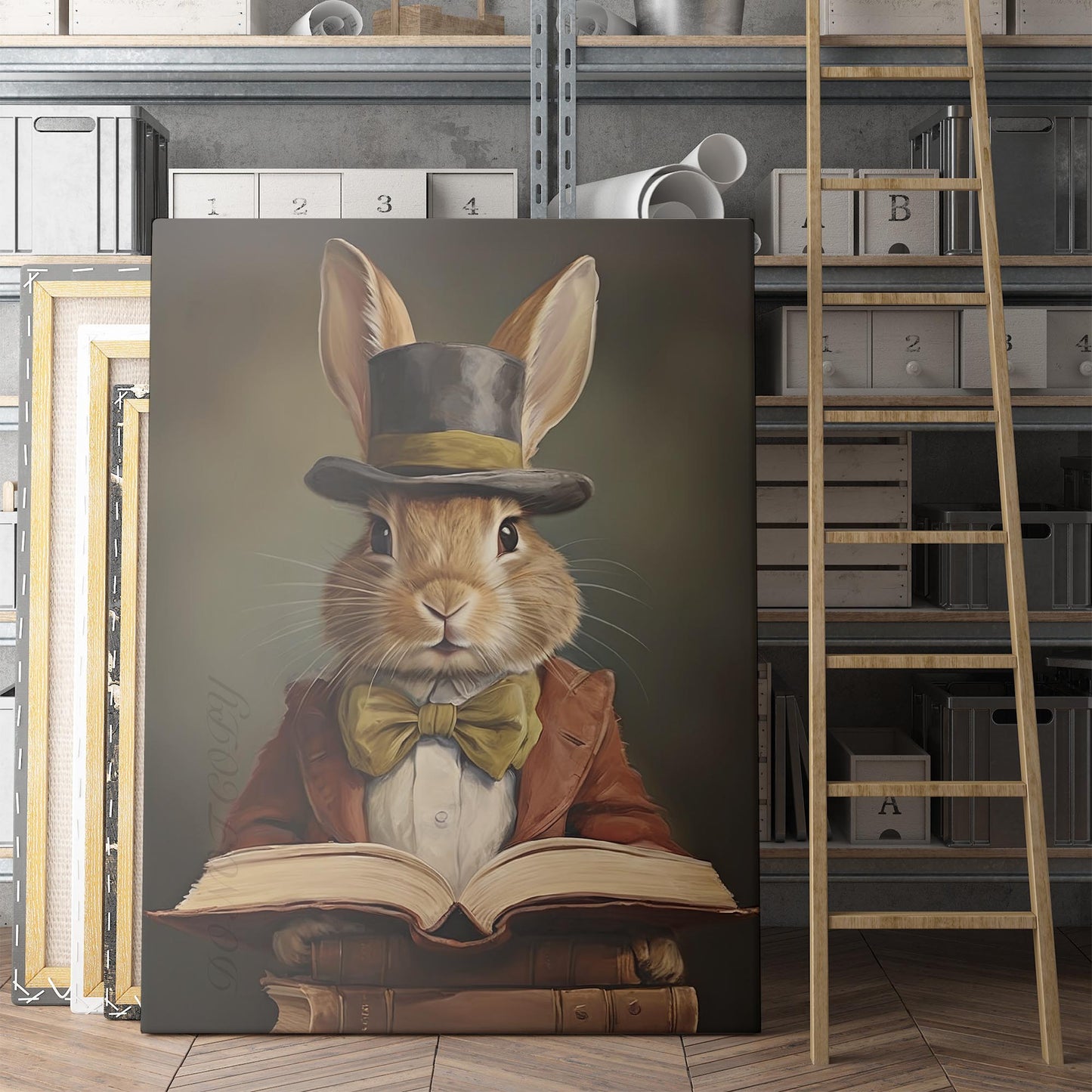 Bunny Rabbit Reading Books