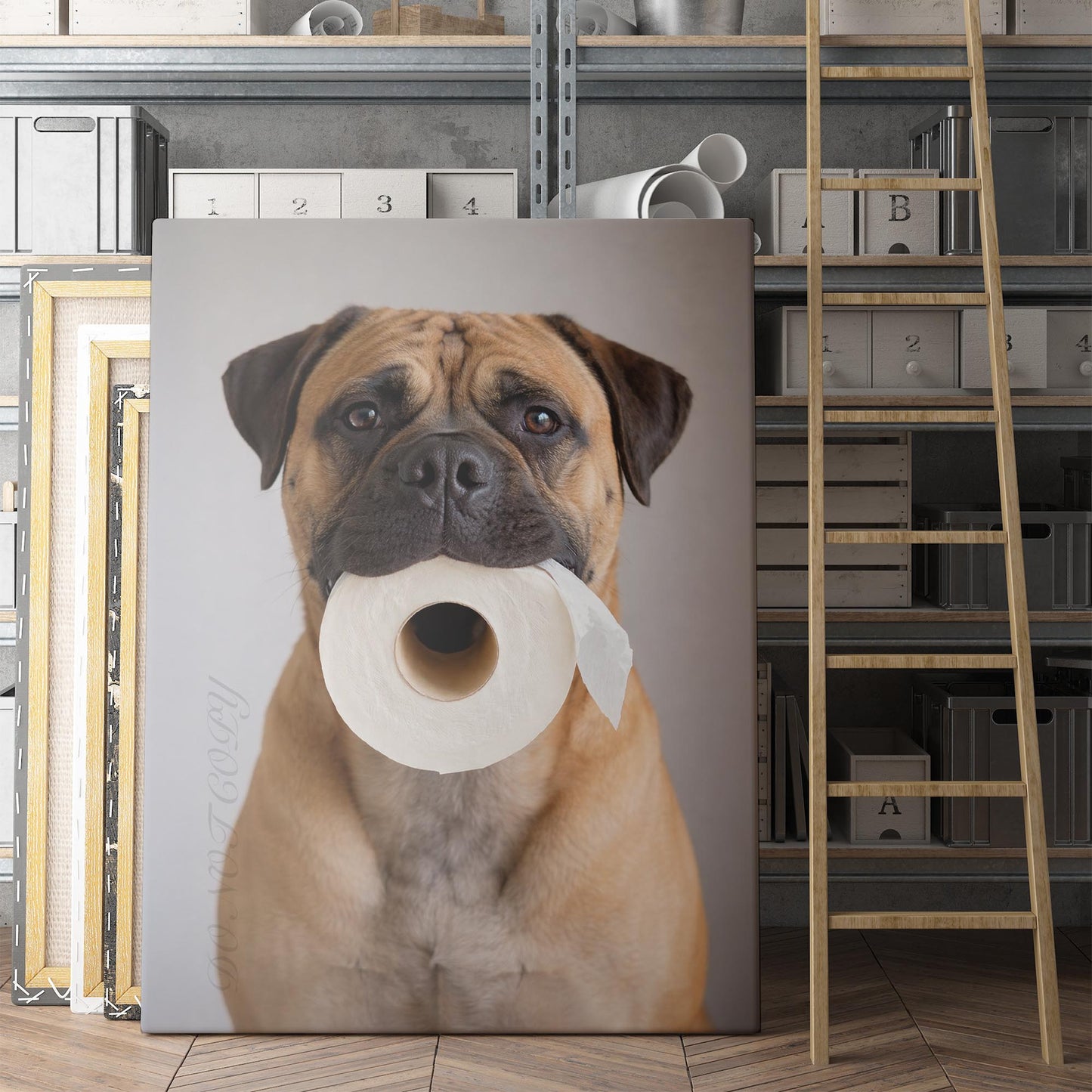 Bullmastiff Dog Toilet Paper