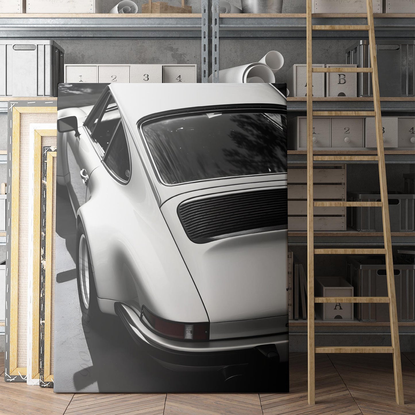Vintage Porsche Rear View