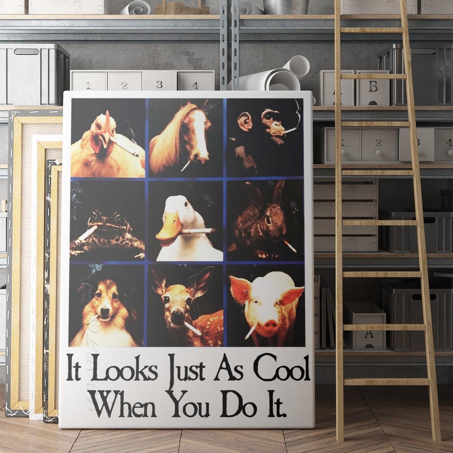 It Looks Just As Cool When You Do It Funny Animal Smoking Ad