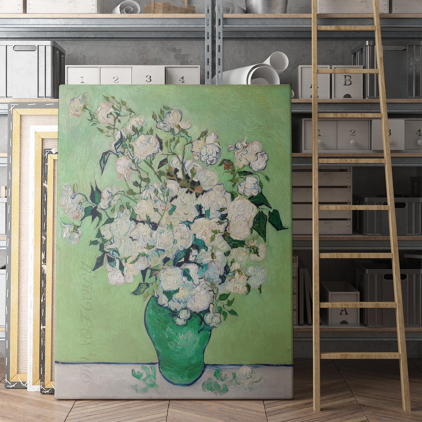 A Vase of Roses, 1890 by Van Gogh