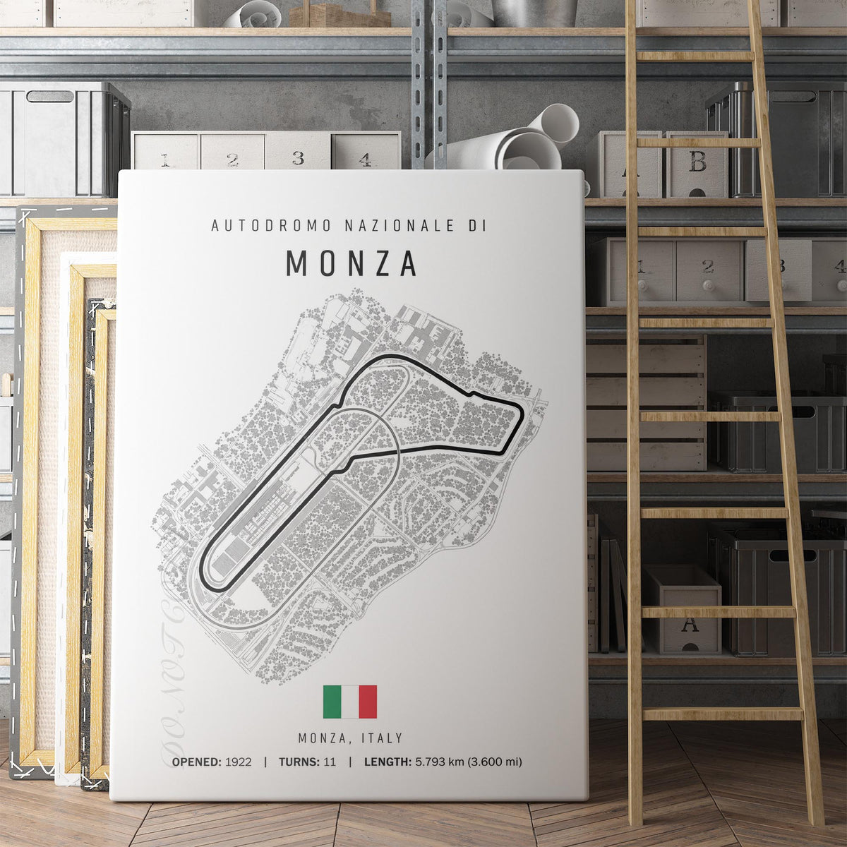 Monza Italy Grand Prix Race Track Map
