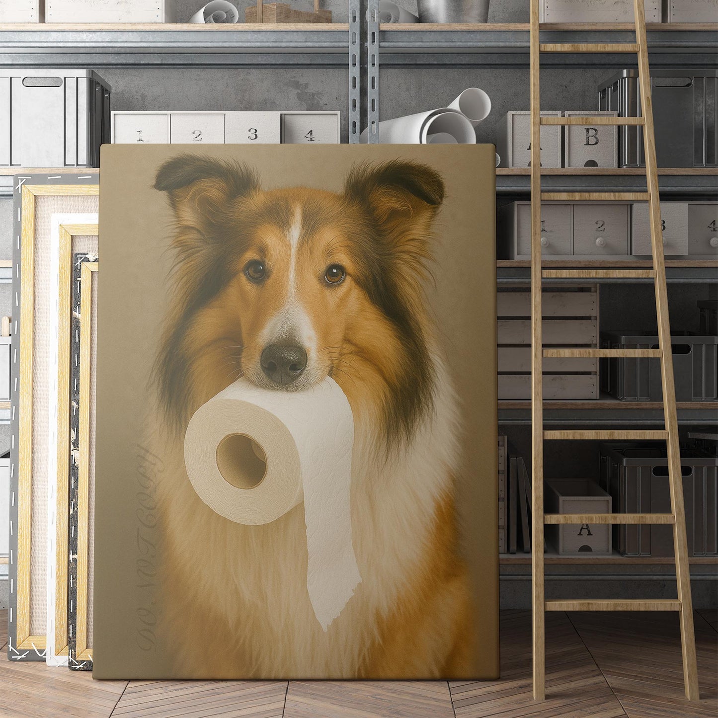 Collie Dog Toilet Paper
