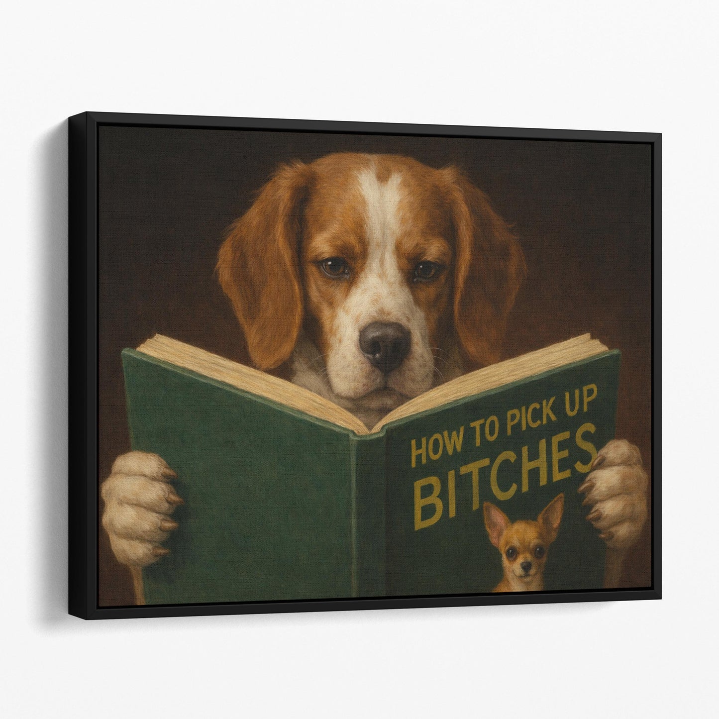 Brittany Dog Reading Dating Book