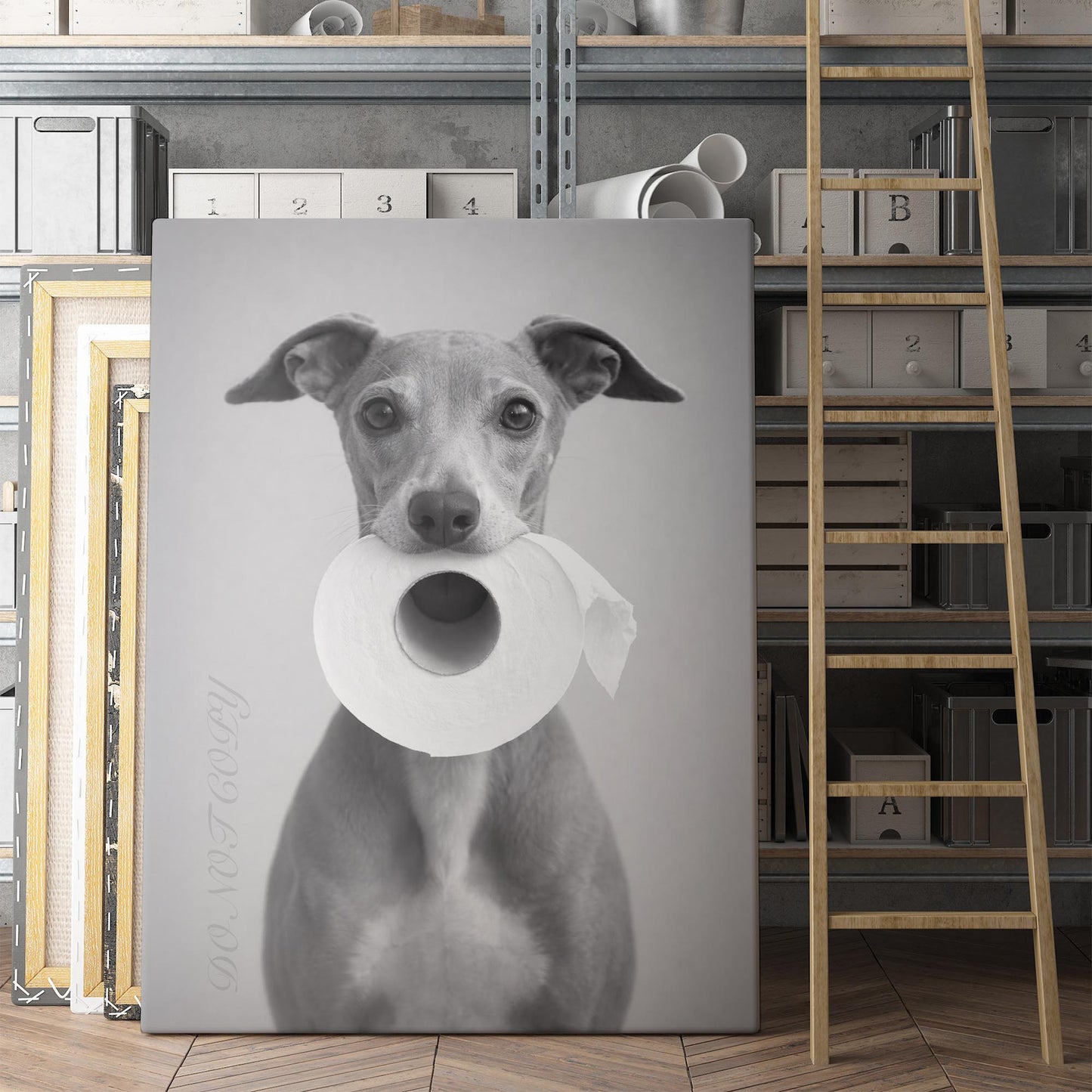 Italian Greyhound Dog Toilet Paper