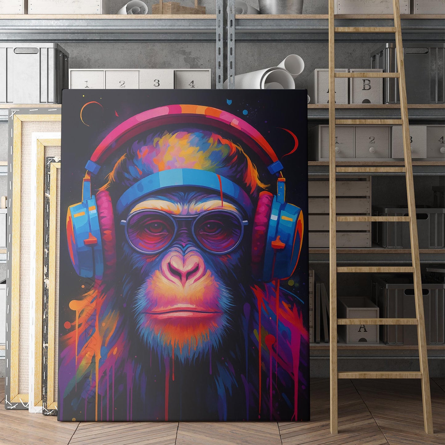 DJ Monkey Graffiti Banksy