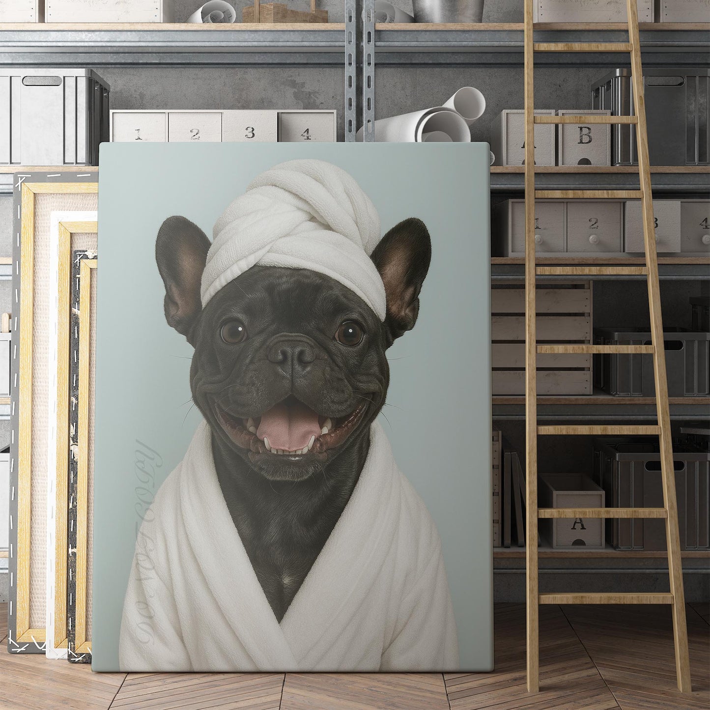 French Bulldog Bath Towel