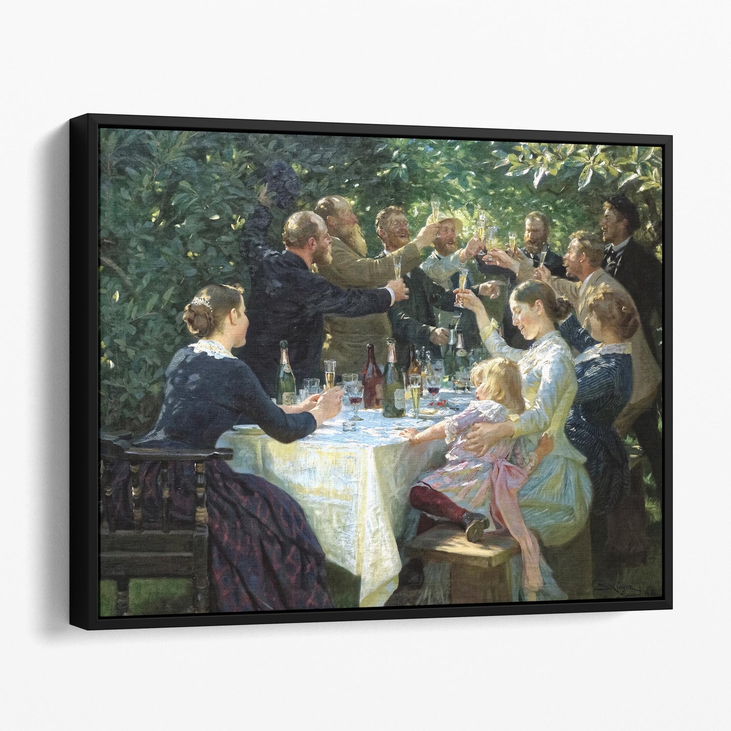 Hip, Hip, Hurrah! Artist Festival at Skagen, by Peder Severin Krøyer (1888)