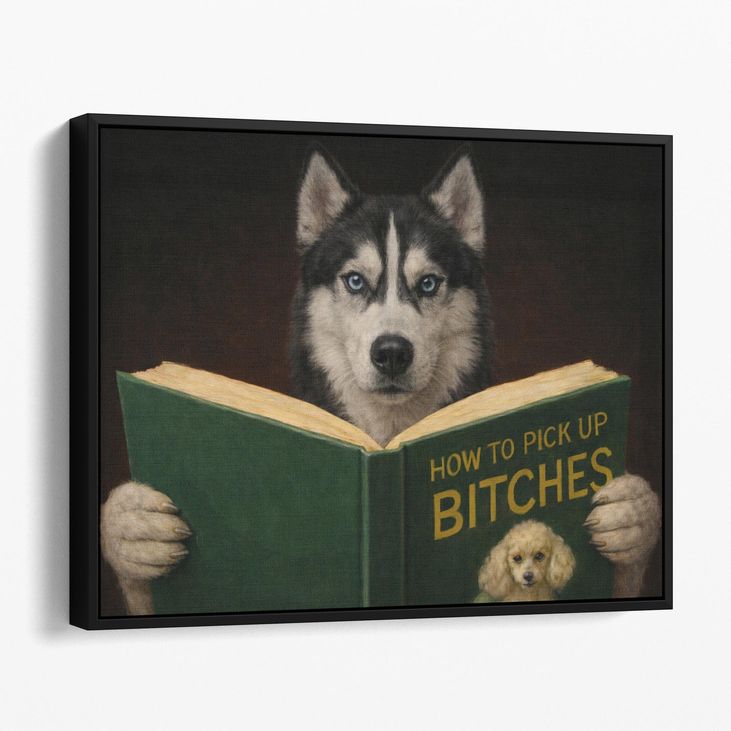 Siberian Husky Reading Dog Dating Book