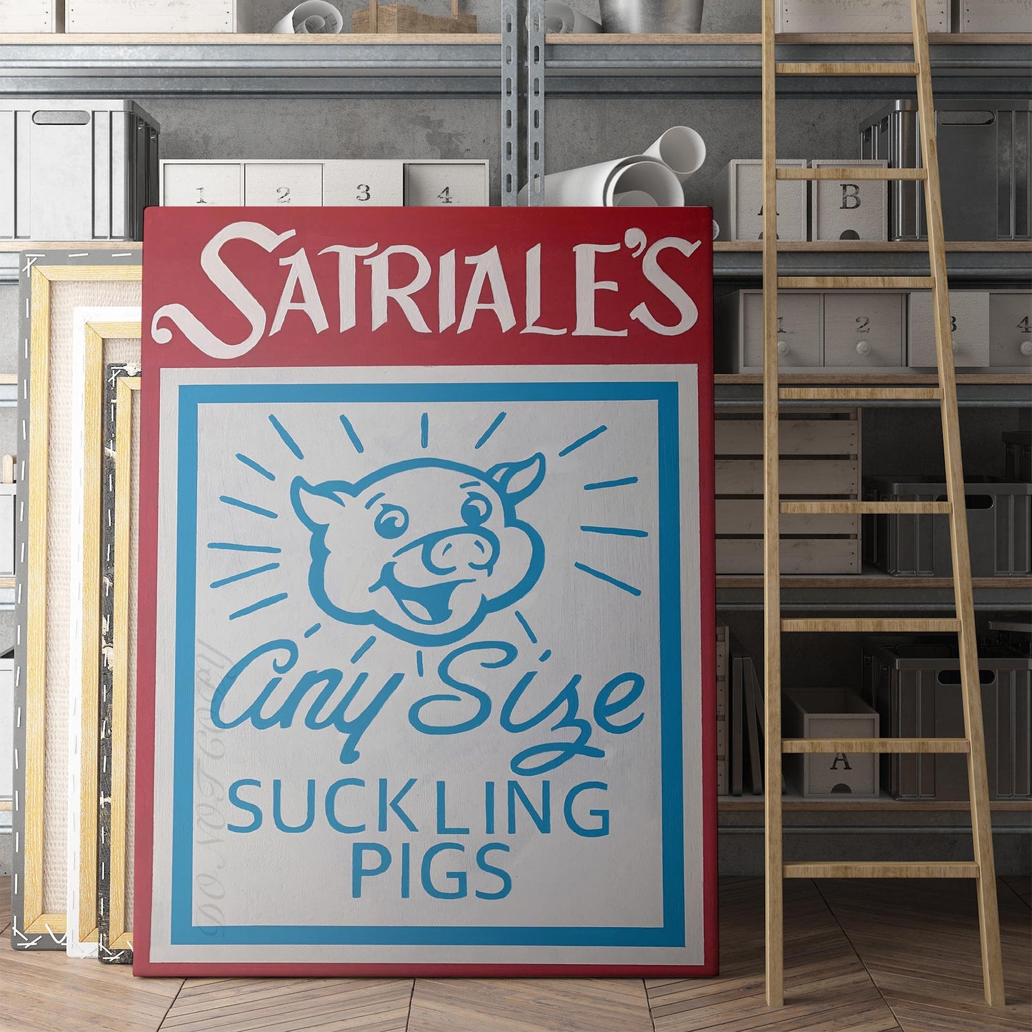 Satriale's Pork Store Sopranos Sign