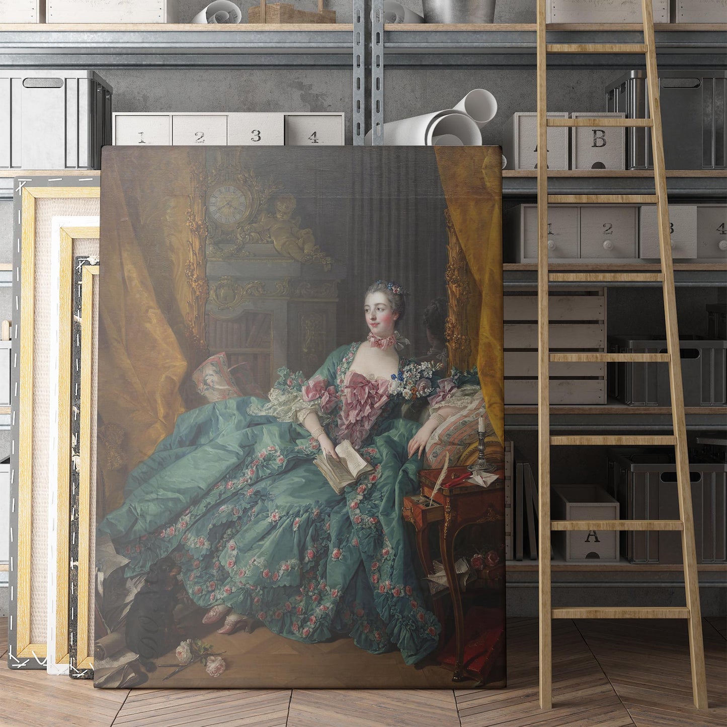 Madame de Pompadour by Francois Boucher