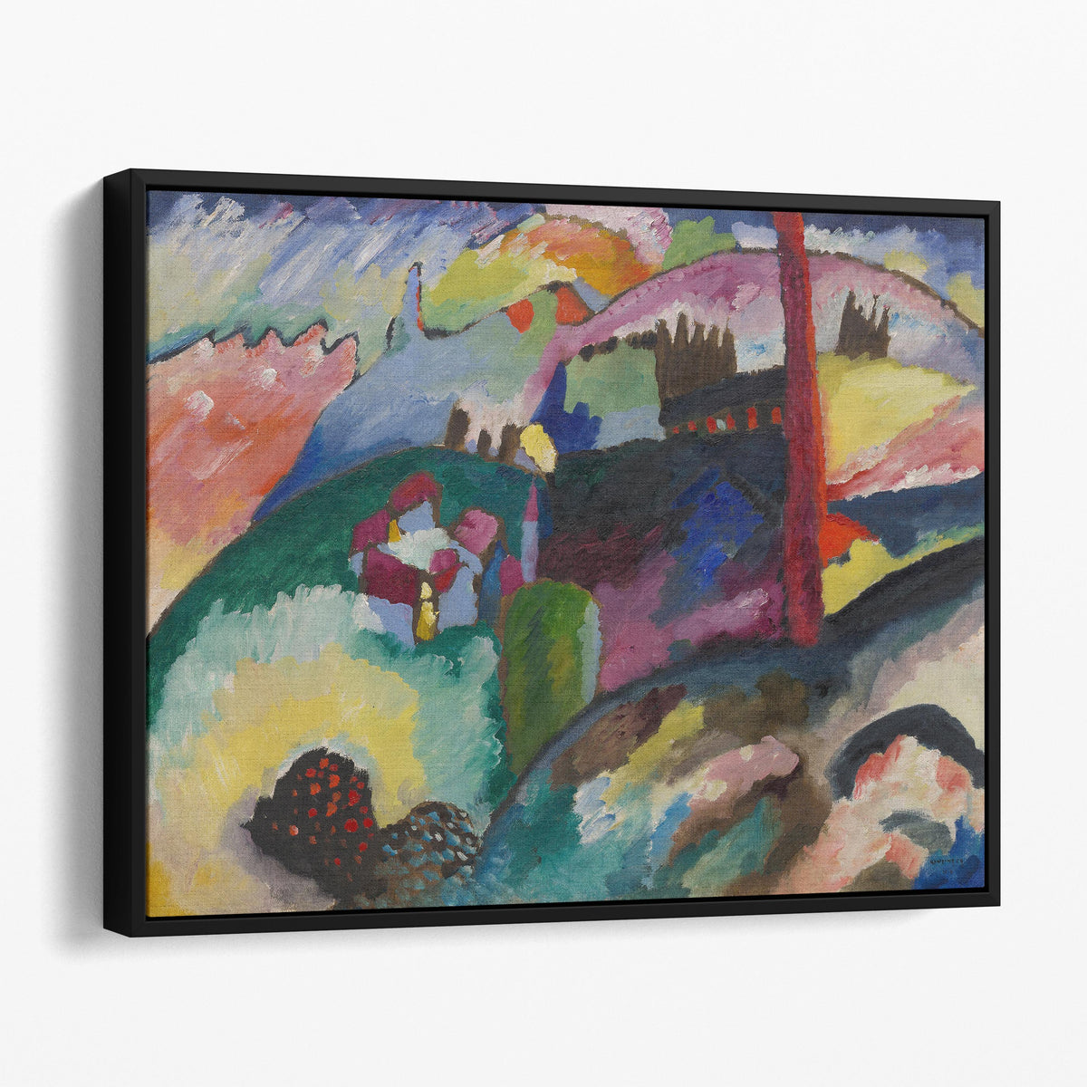 Landscape with Factory Chimney, 1910 - Kandinsky