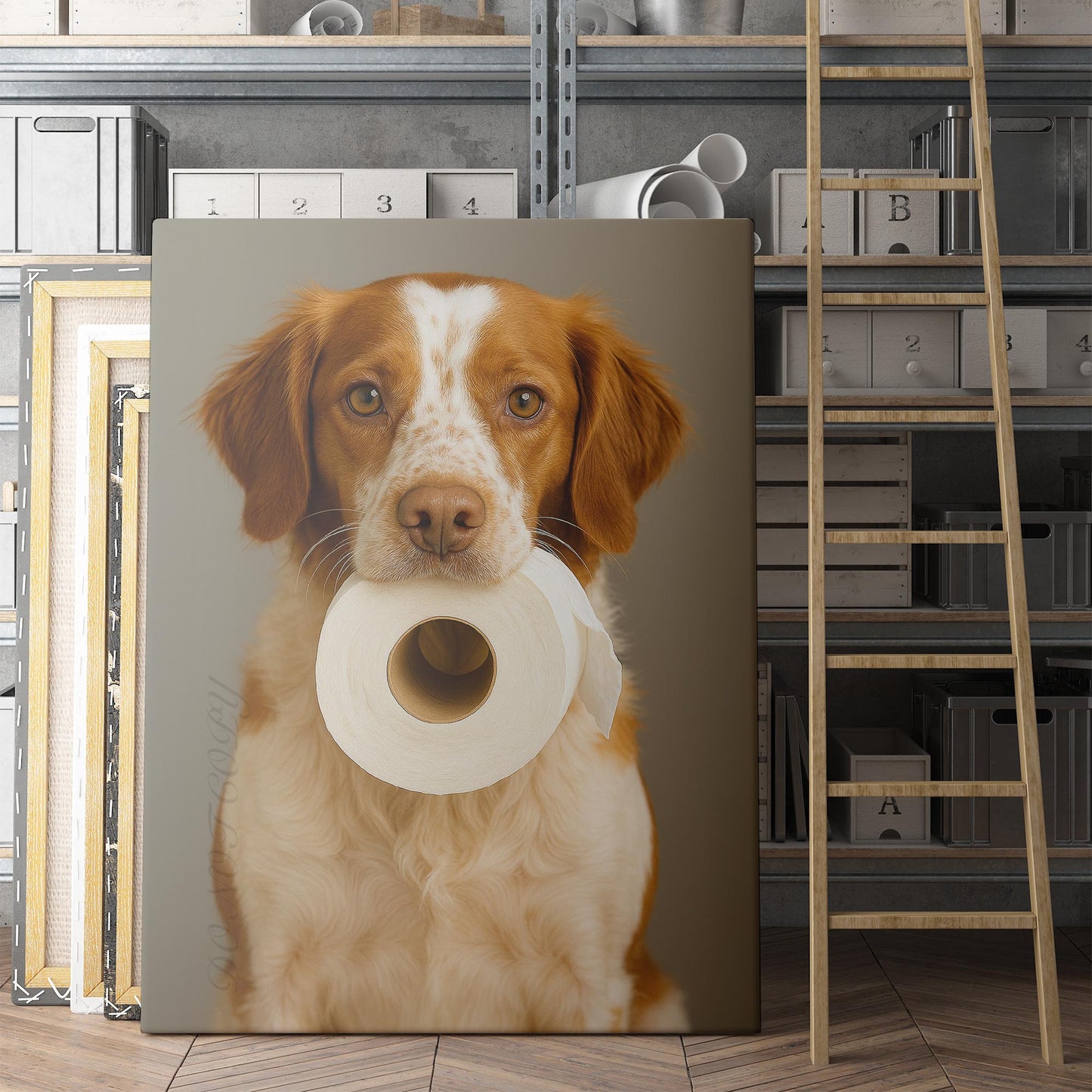 Brittany Dog Toilet Paper