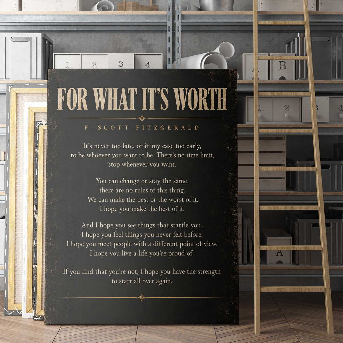 For What It's Worth - F. Scott Fitzgerald
