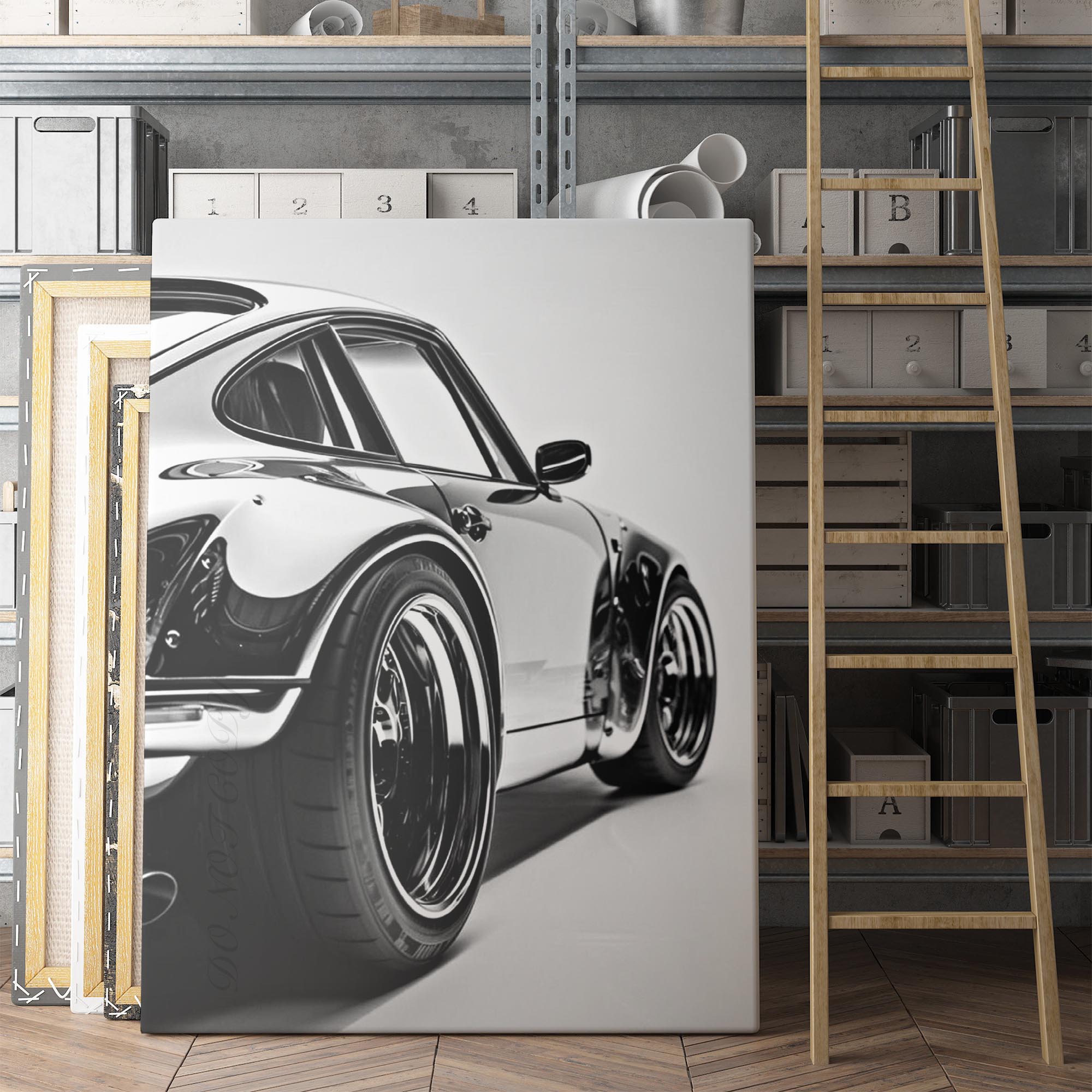 Porsche 911 Side Angle Canvas Wall Art Prints – Big Canvas Art Prints
