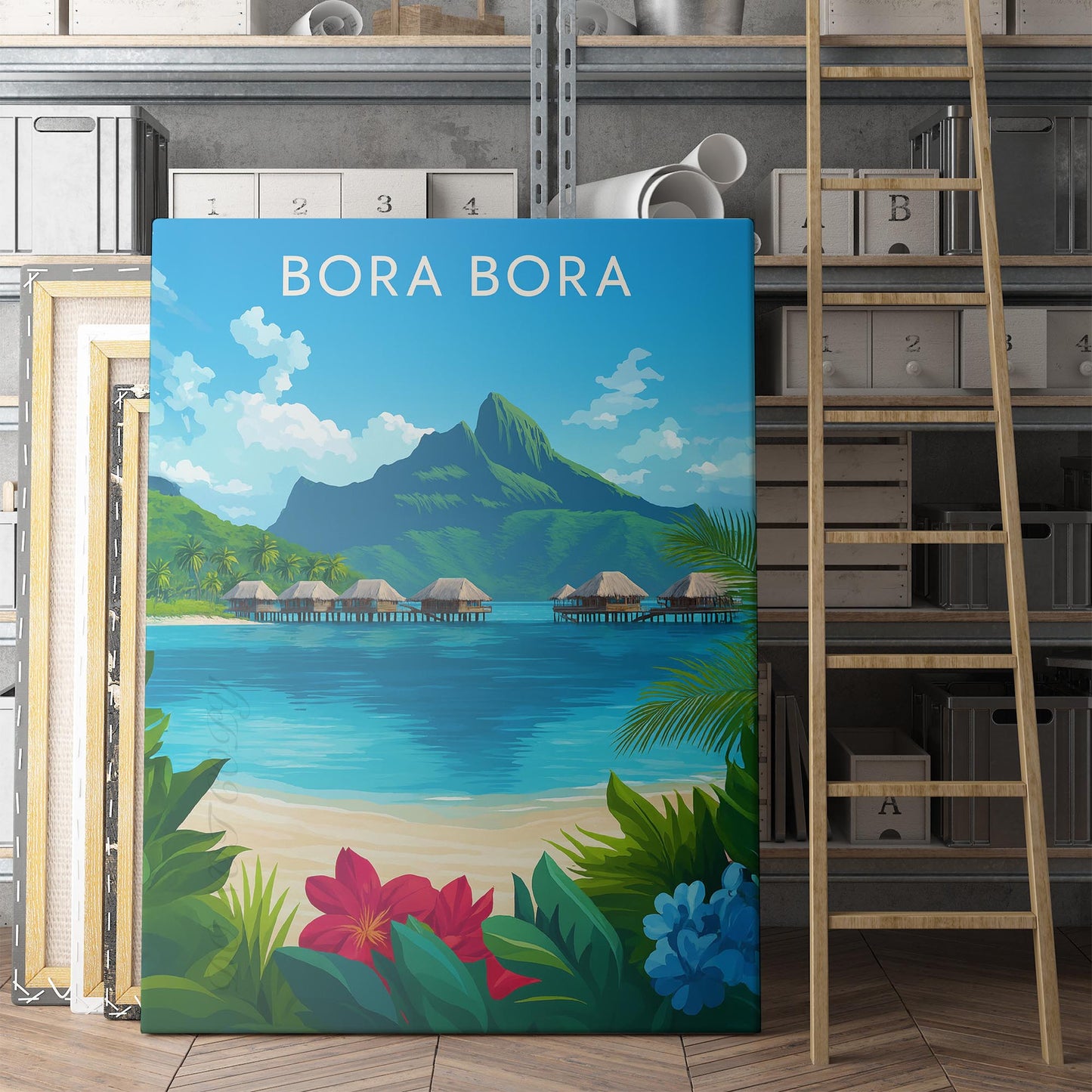 Bora Bora Travel Poster