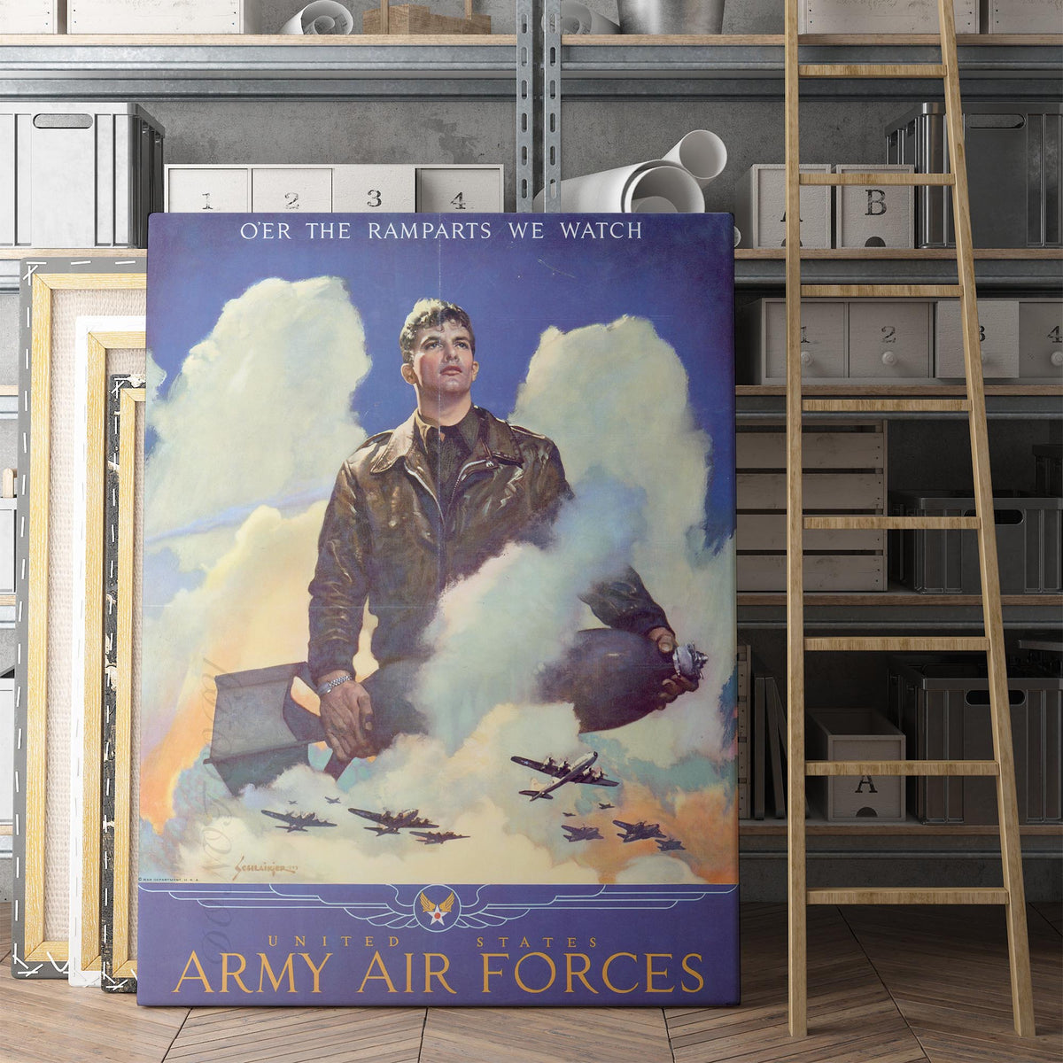 Oer The Ramparts We Watch World War Two Poster